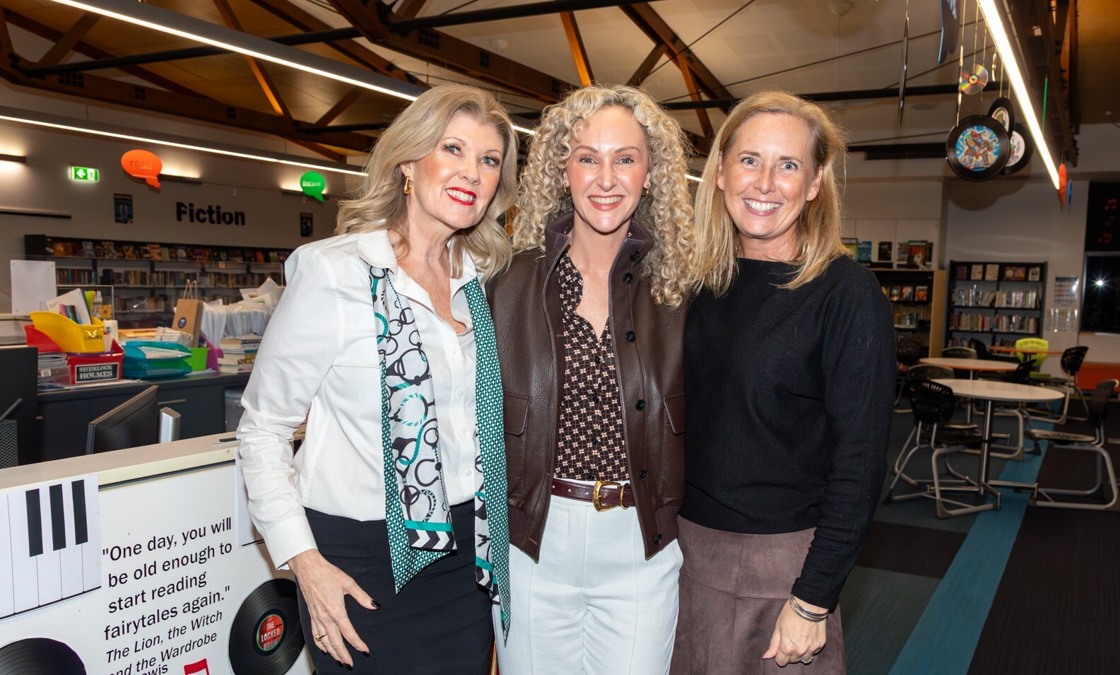 Gwenda and Bec pictured with Author Carla Salmon
