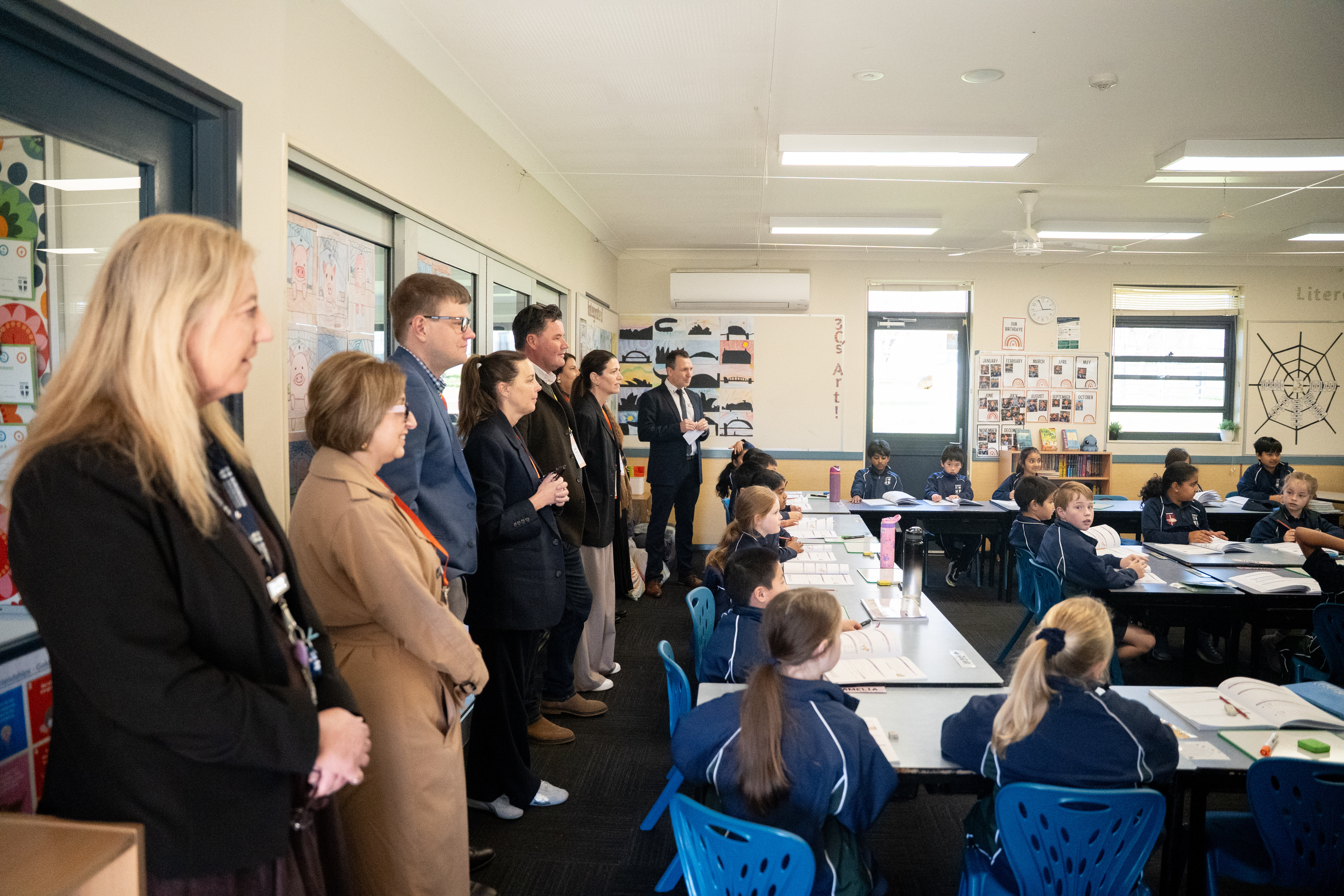 APPA Conference delegates visiting a Year 3 classroom at Burgmann Anglican School
