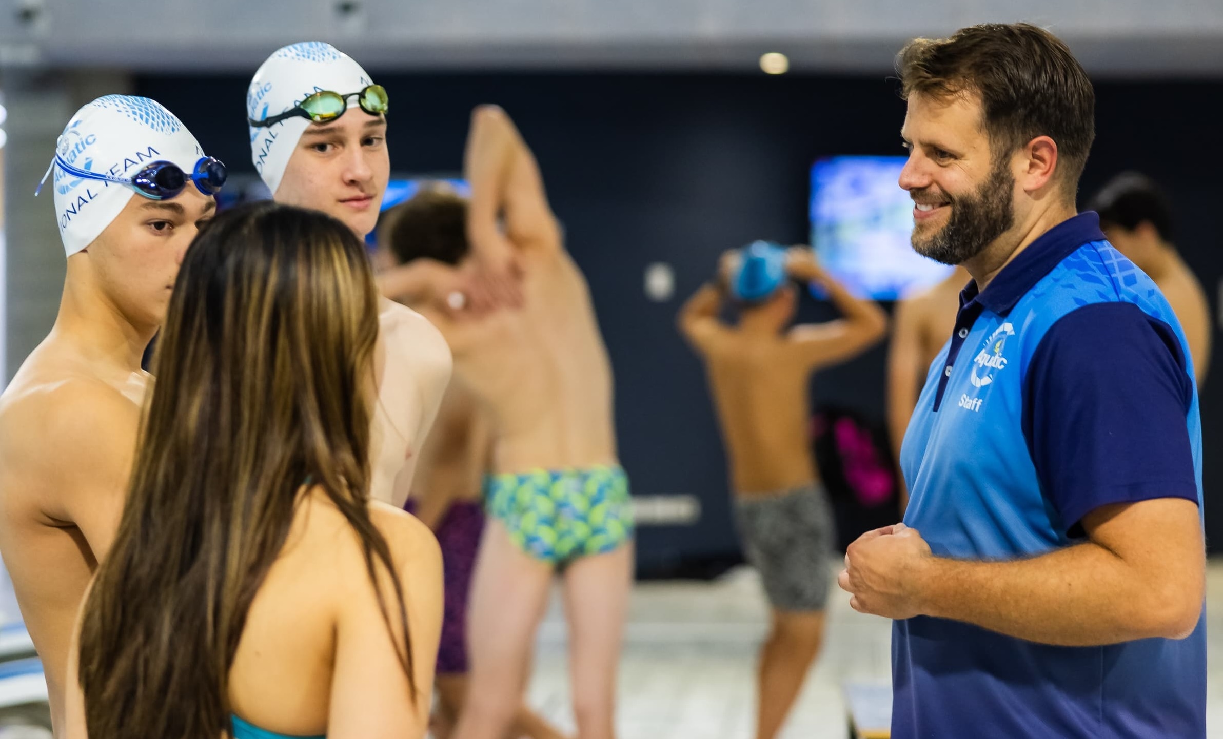 Aquatic Team Staff and Swimmers