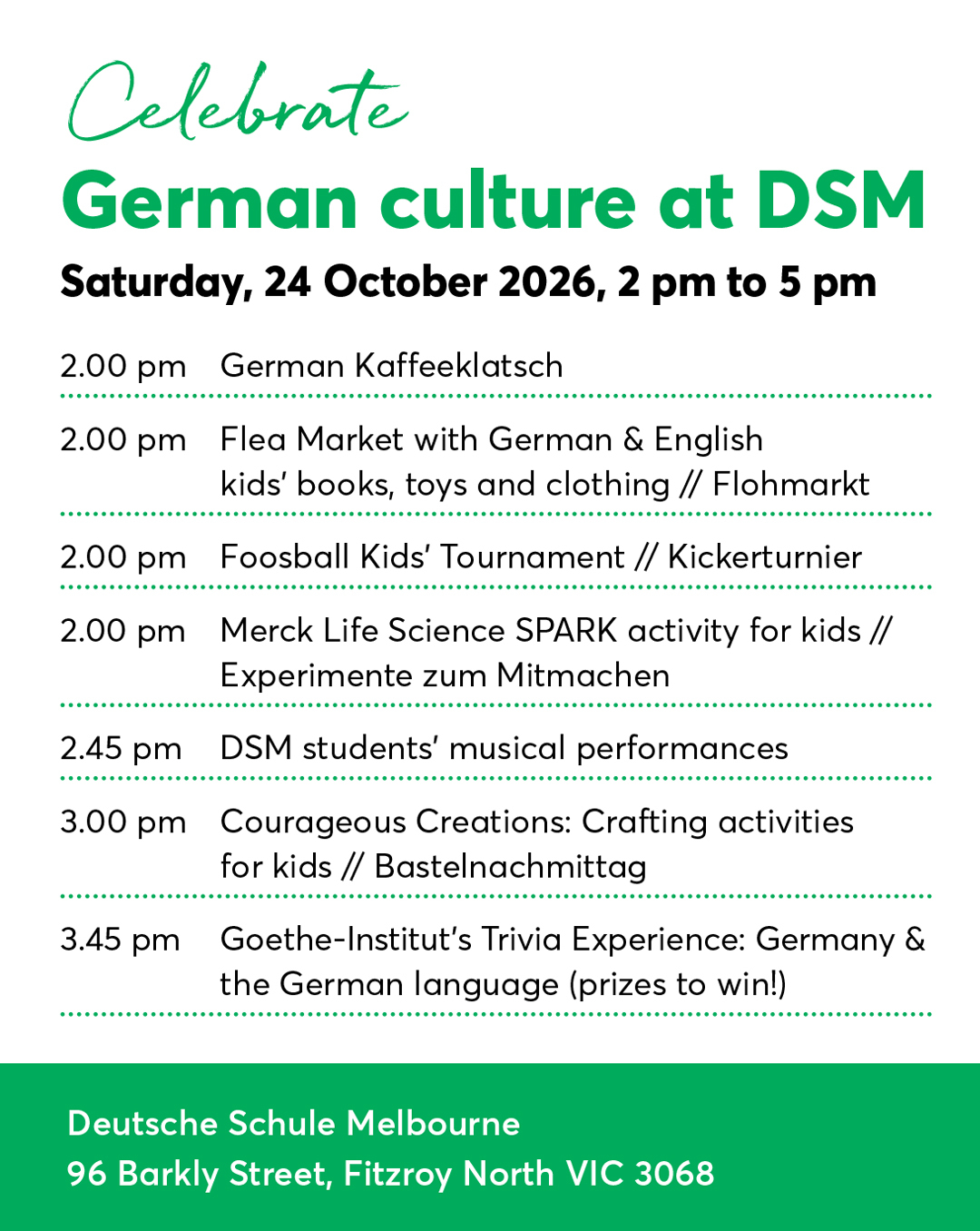 Celebrate German culture at DSM