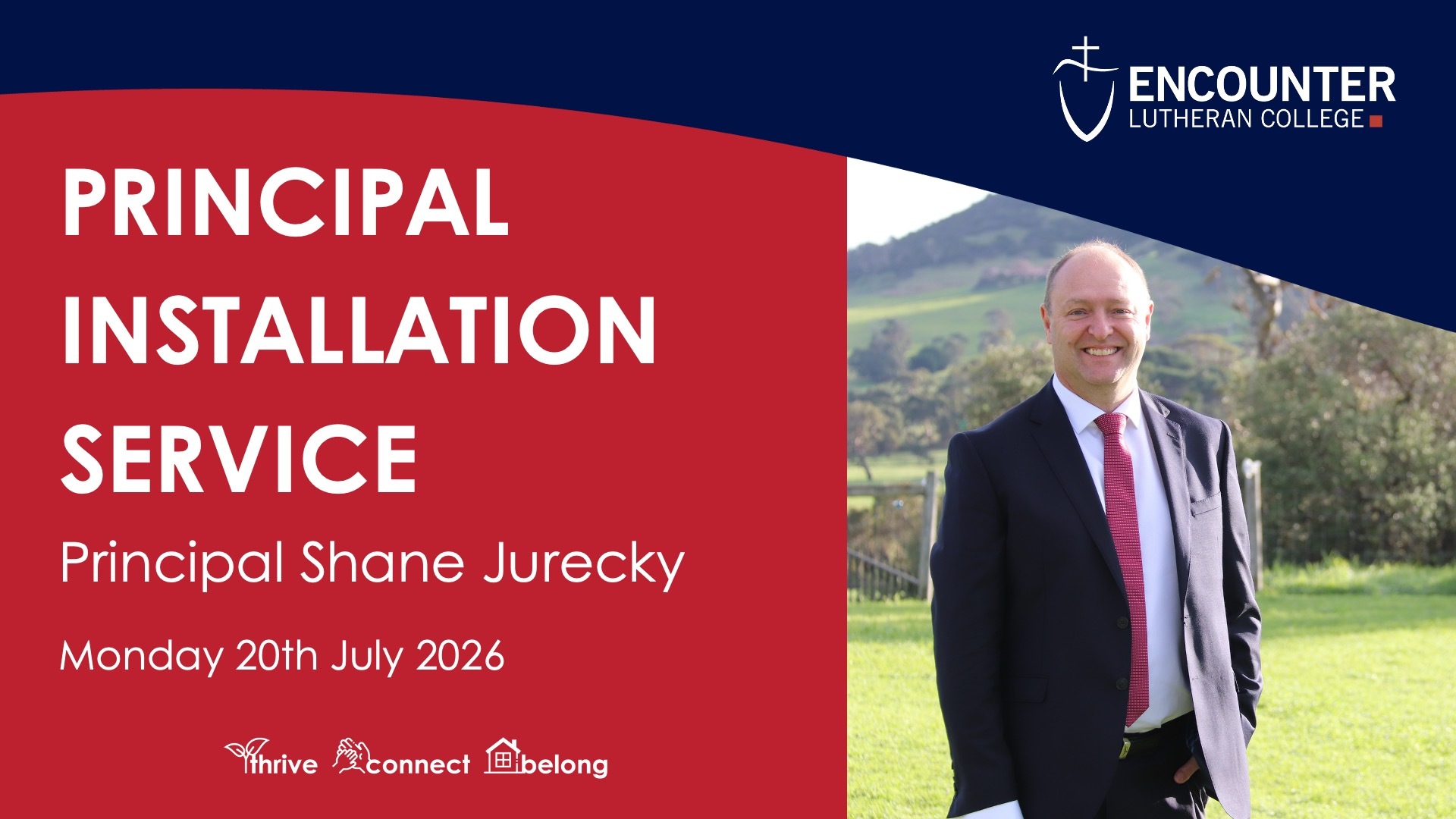 VIDEO: Installation of Principal, Shane Jurecky