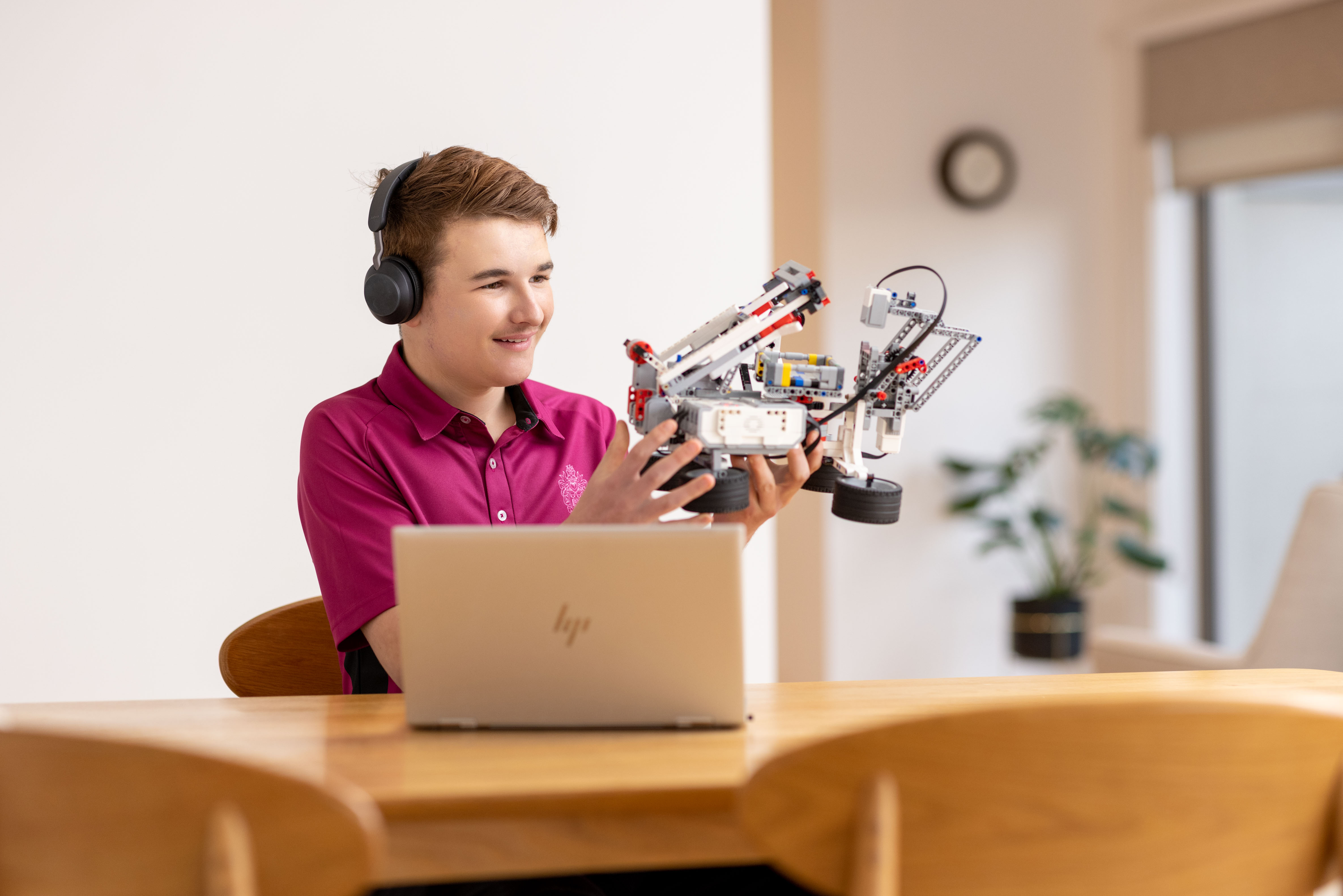 haileybury student studying at home