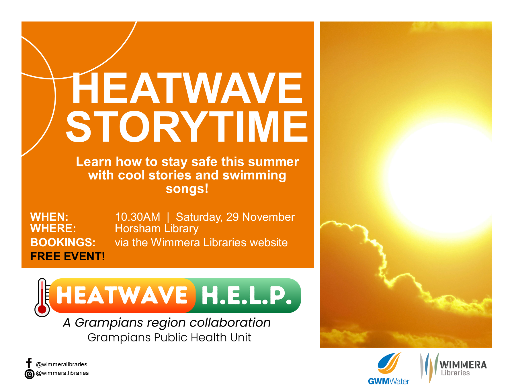 Free Heatwave Storytime Session