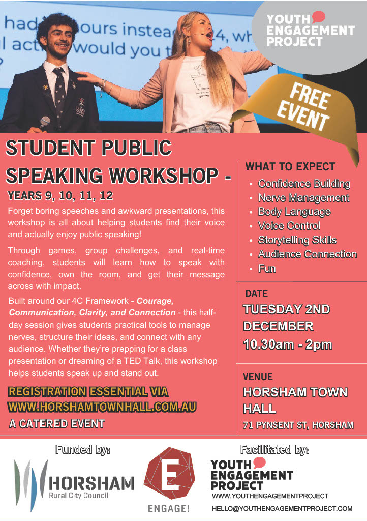 FREE Student Public Speaking Workshop