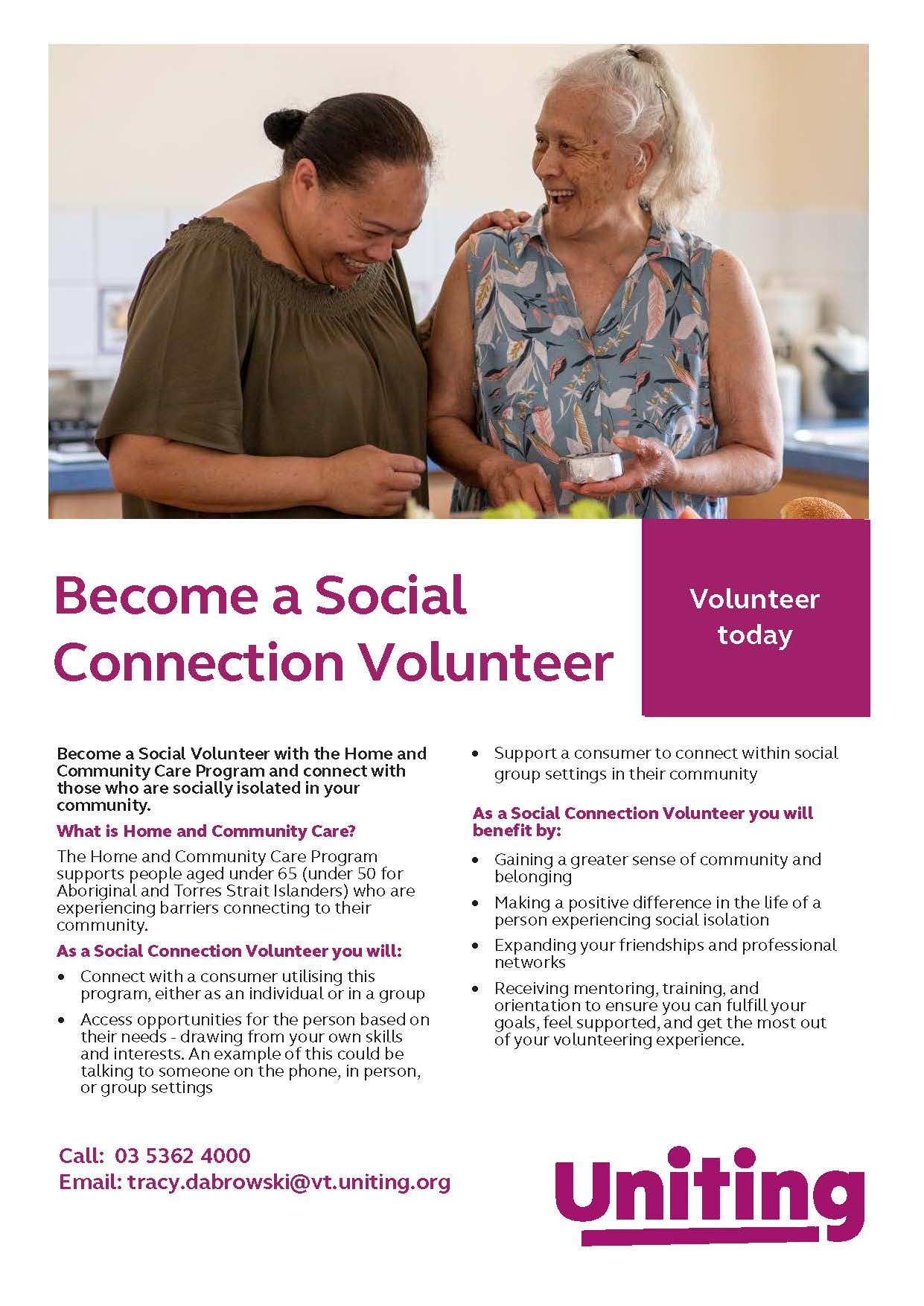 Become a Social Connection Volunteer