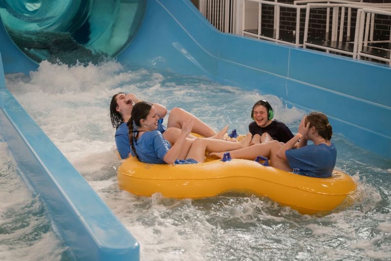 Kilvington Grammar students as Buddies at the Flying Fox camp
