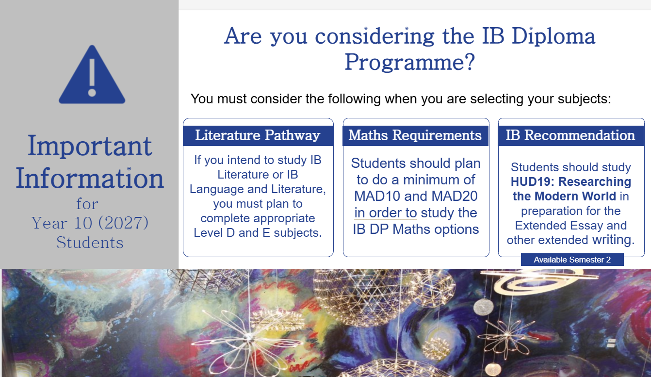 Information for Year 10