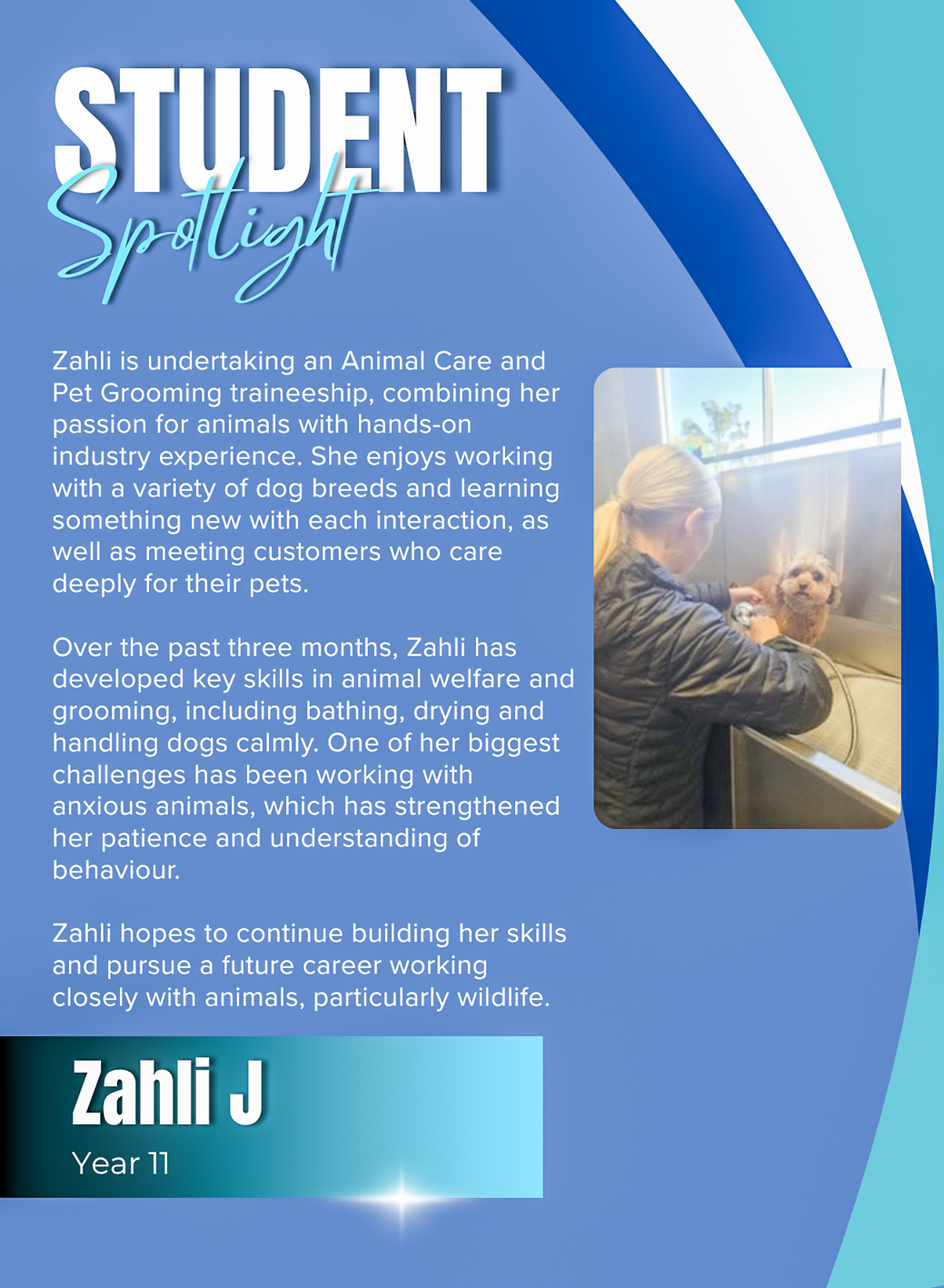 Student Spotlight Zahli
