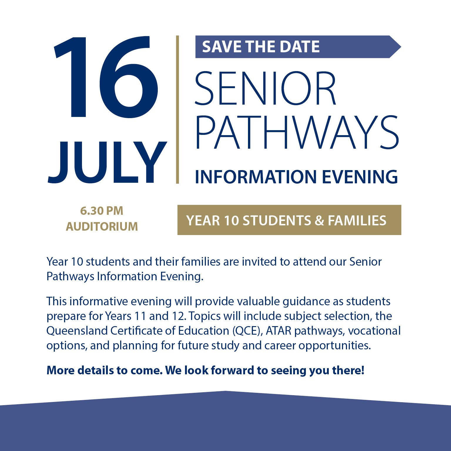 Pathways Info Evening