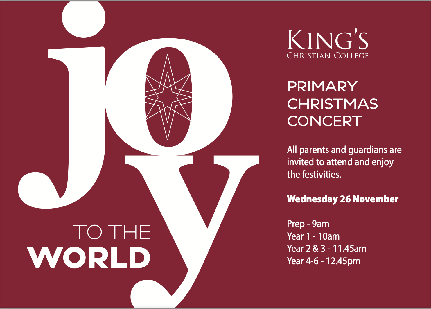 primary christmas concert