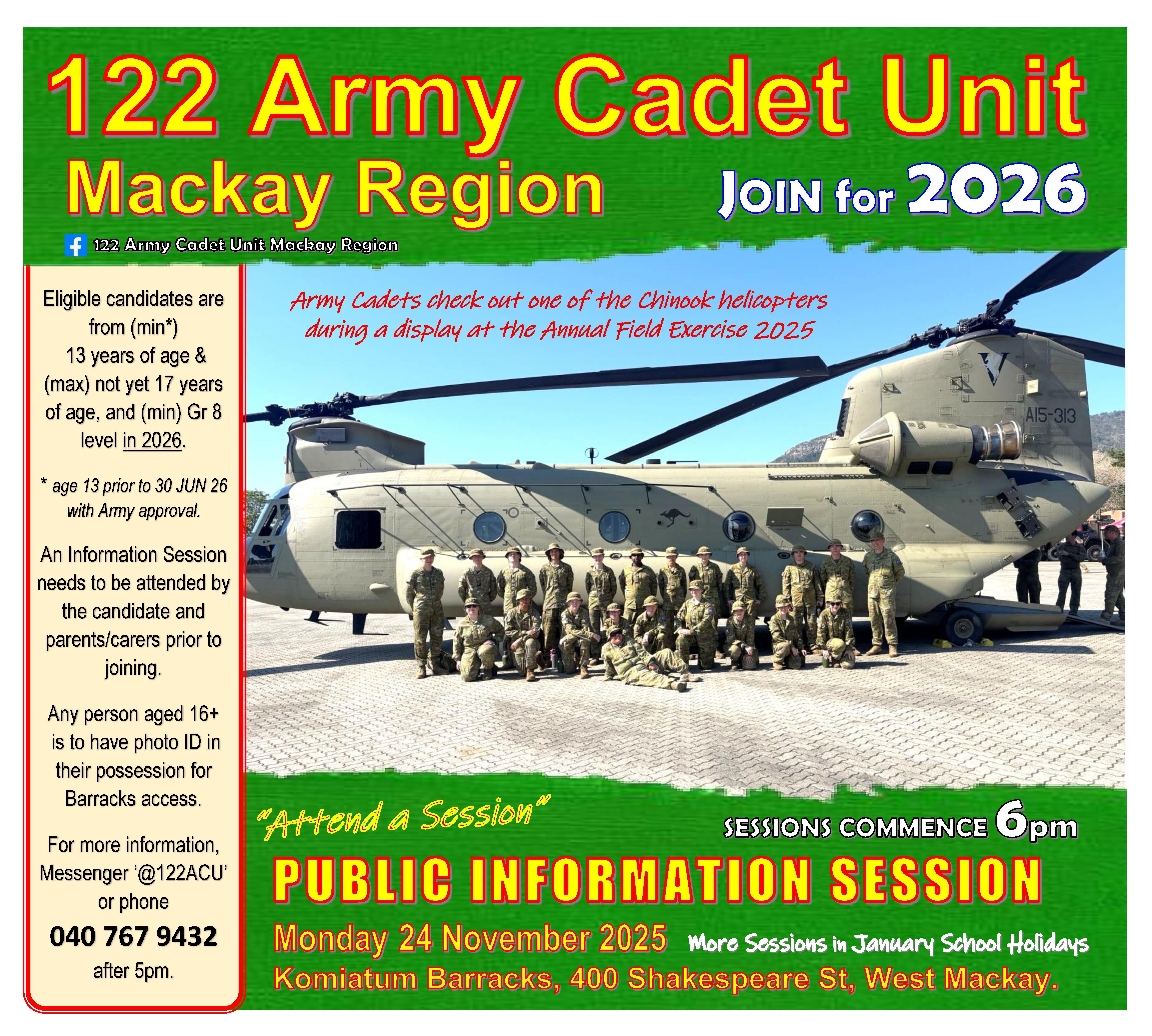 Army Cadet Information Session
