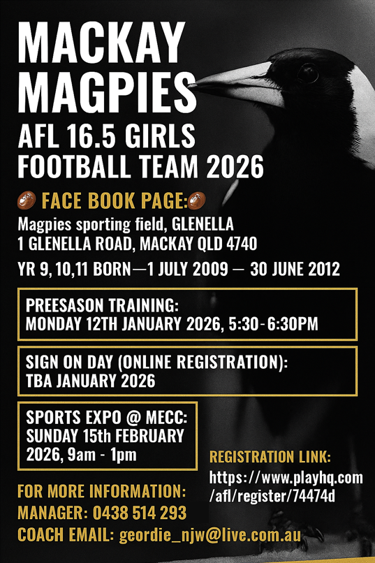 Mackay Magpies Girls Team 2026