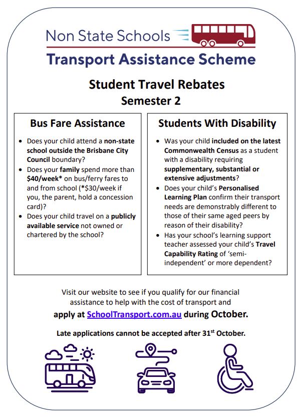 Non State Schools Transport Assistance Scheme