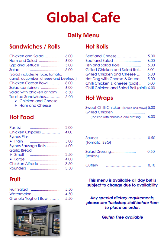 Senior Tuckshop Pg 1