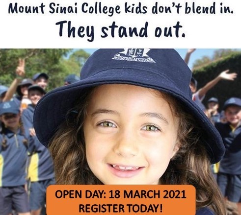 OPEN DAY @ MSC : THURS 18 MARCH 2021