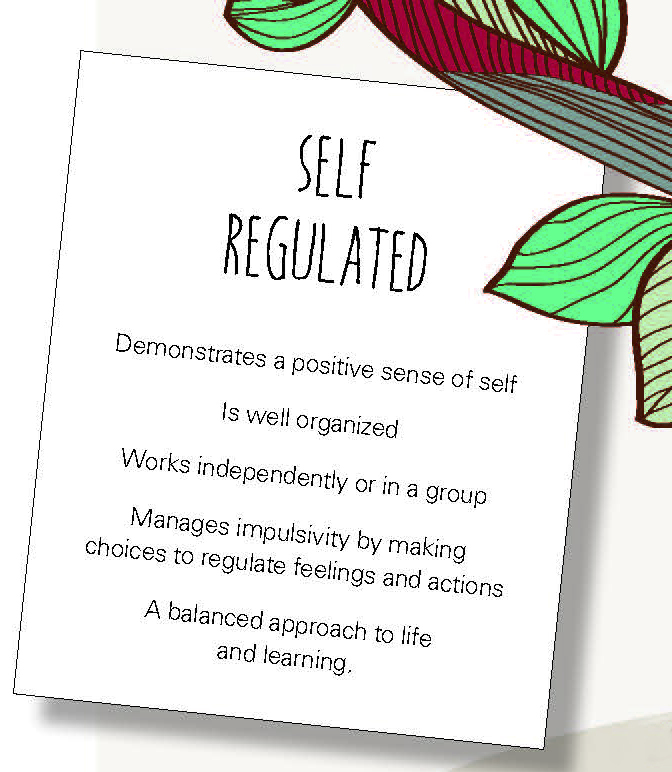 Extract from the Radford Learner Profile: self-regulated