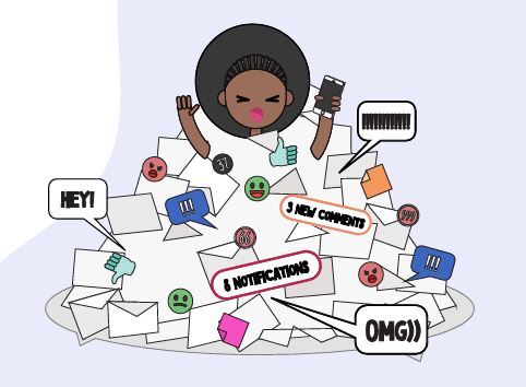 Overwhelmed by online messages