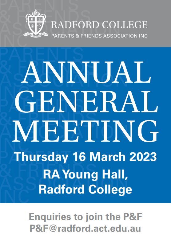 P&F and Foundation events - Radford College