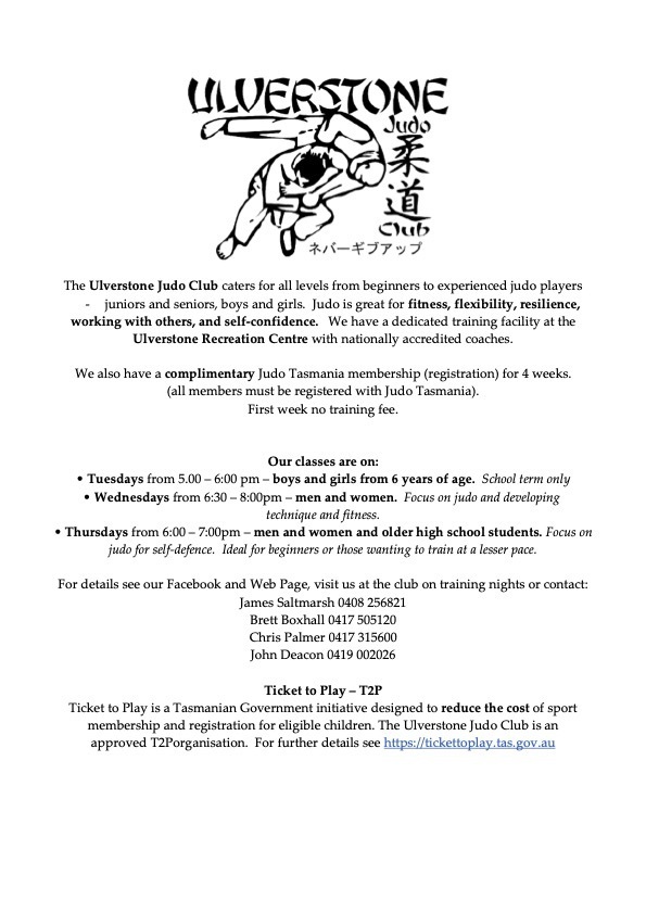 Ulverstone Judo Club