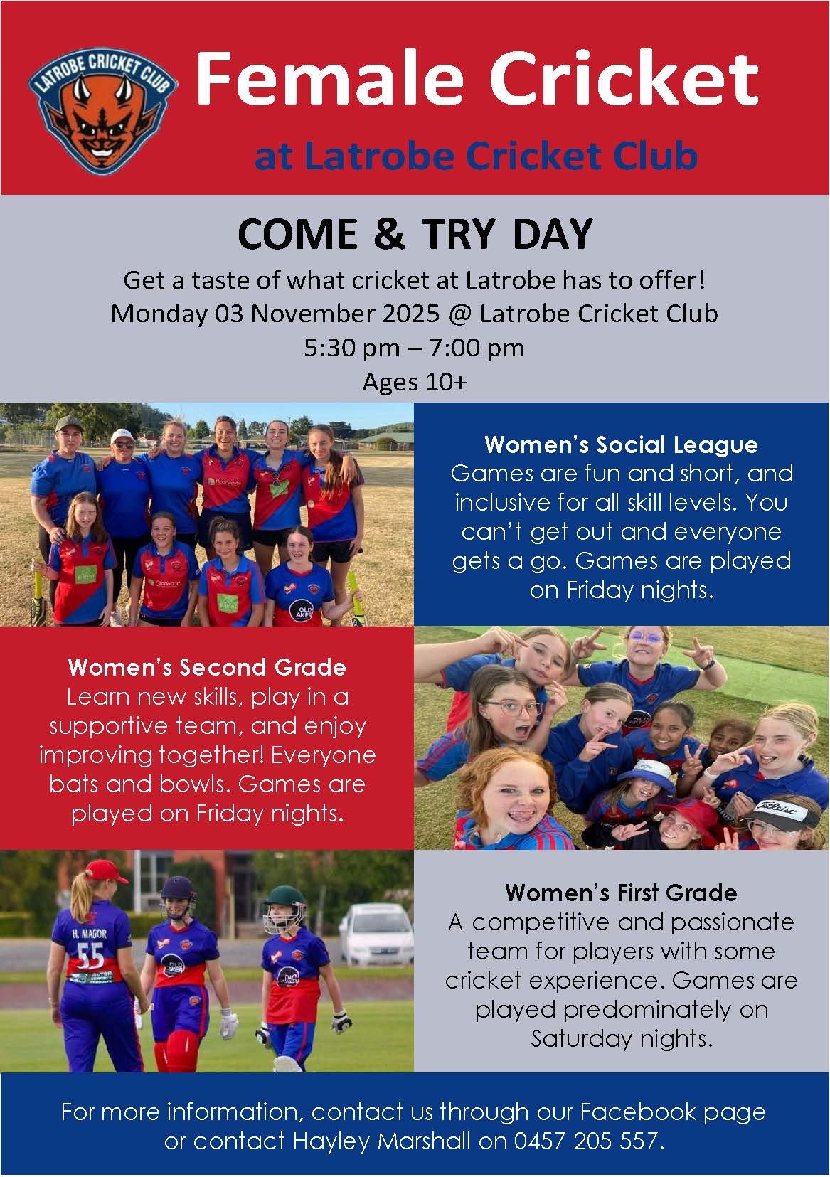 Female Cricket Come and Try Day