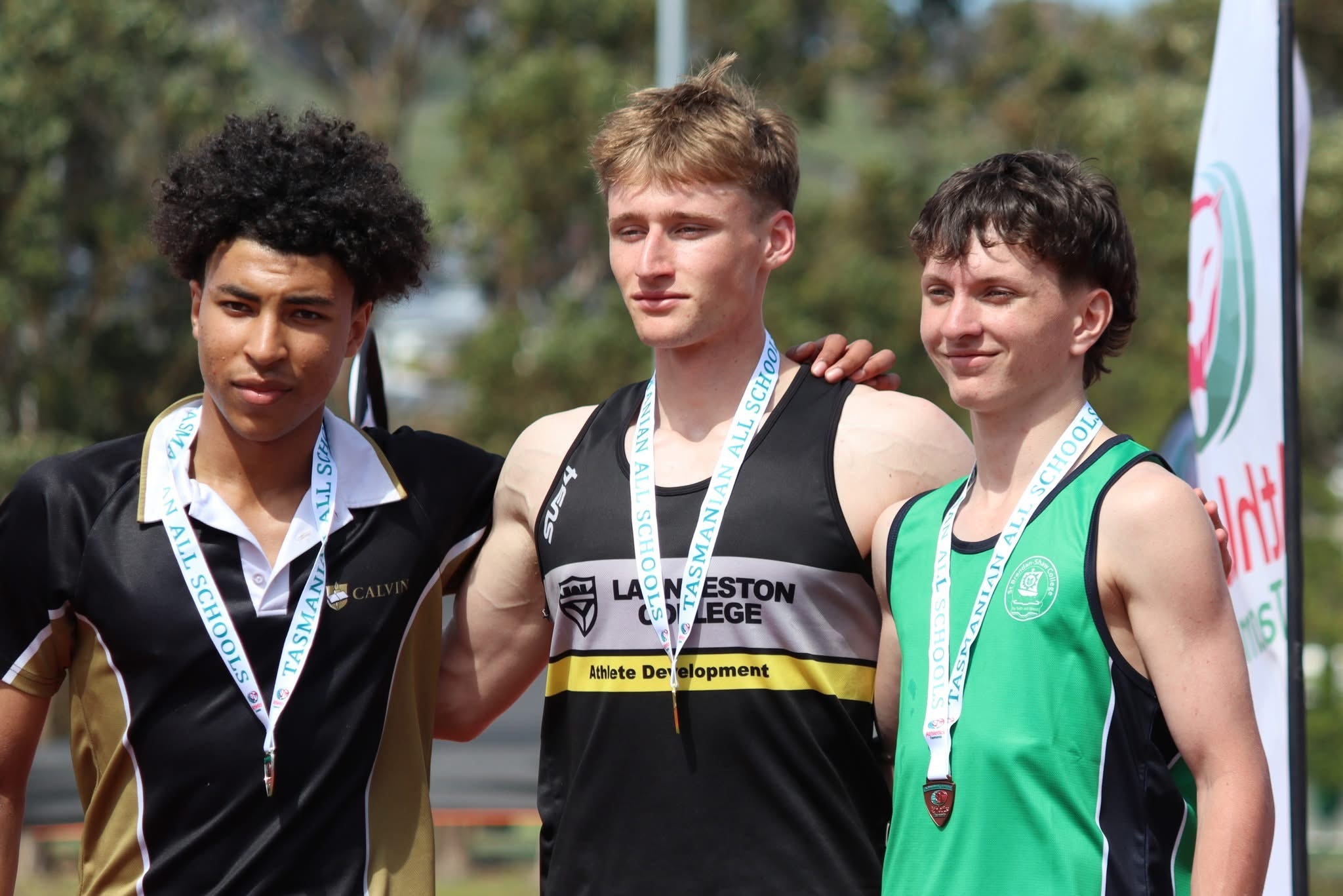 Oakley Vernon at Tasmanian All Schools Athletics Competition