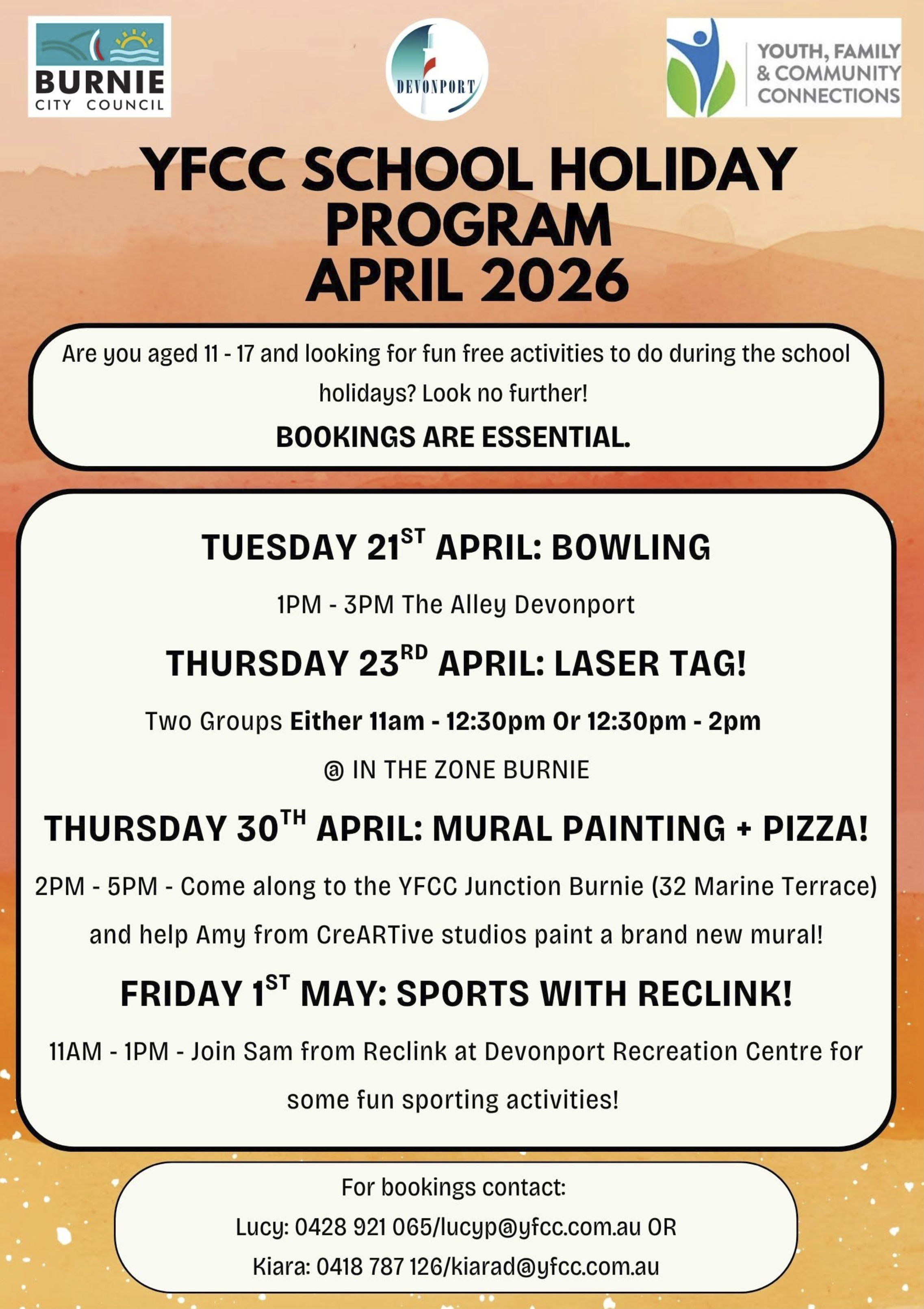 YFCC School Holiday Program