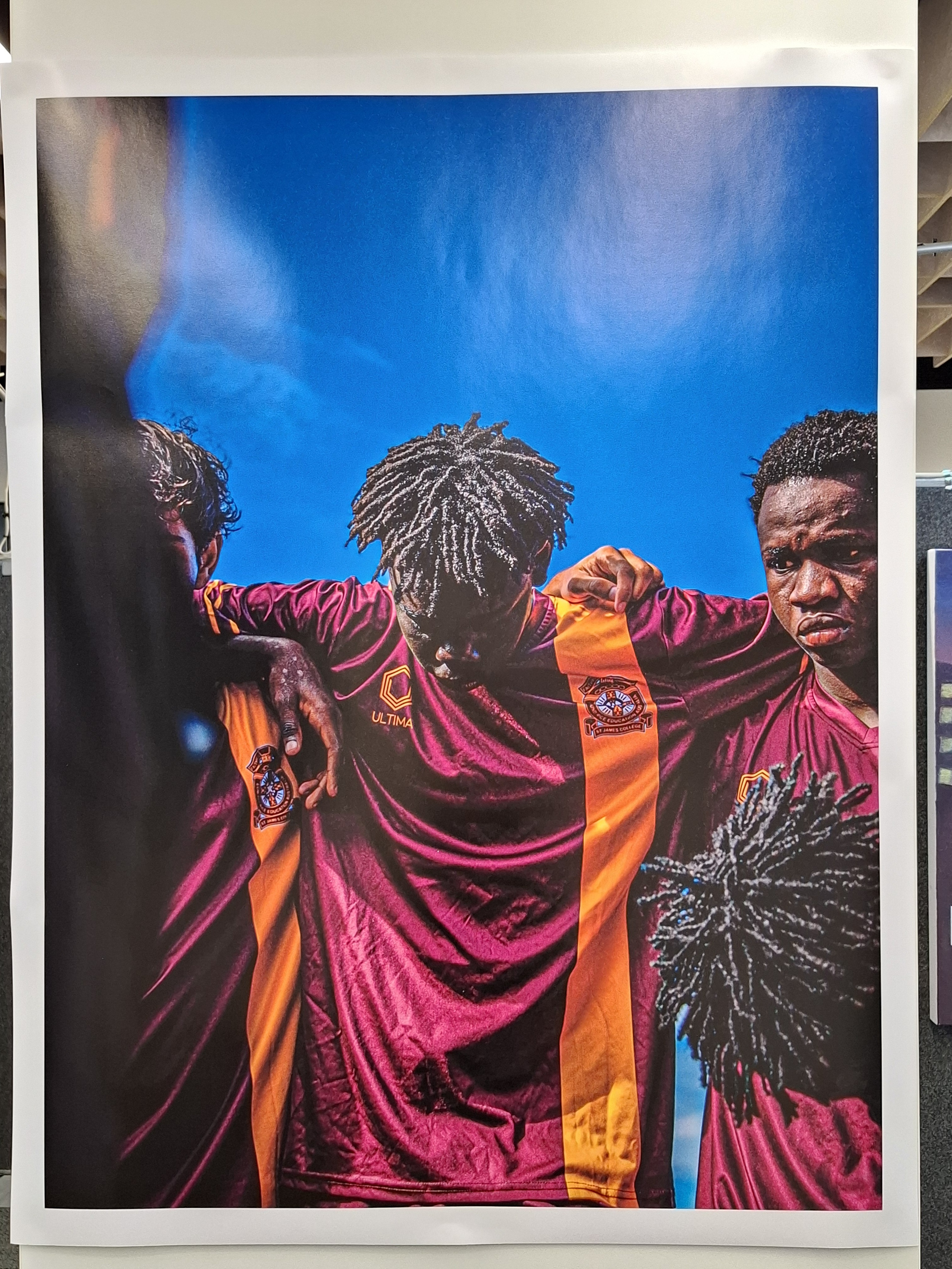 Guests admiring student artwork at the 2025 Art Show