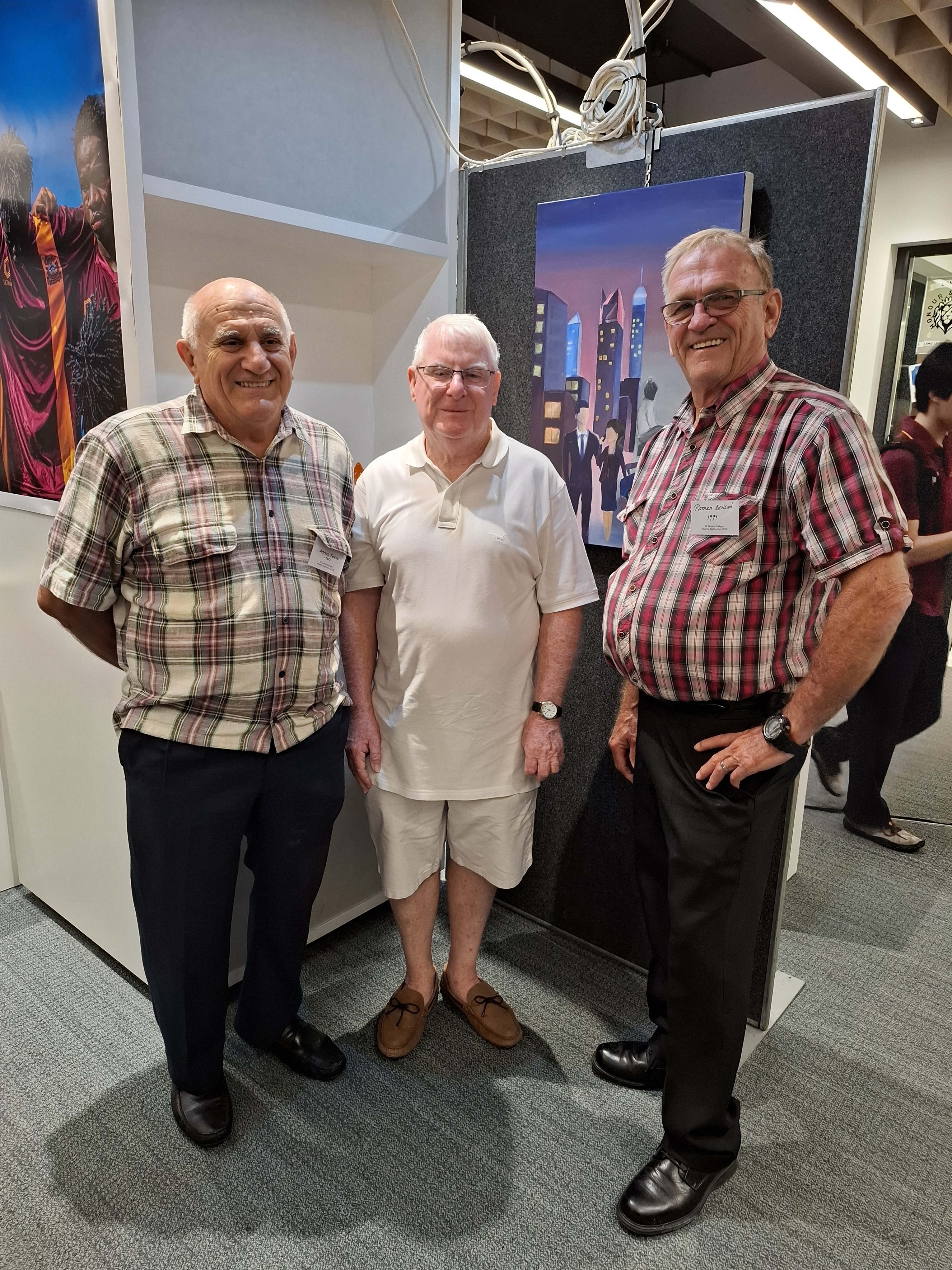 Guests enjoying the Art Show and Alumni evening