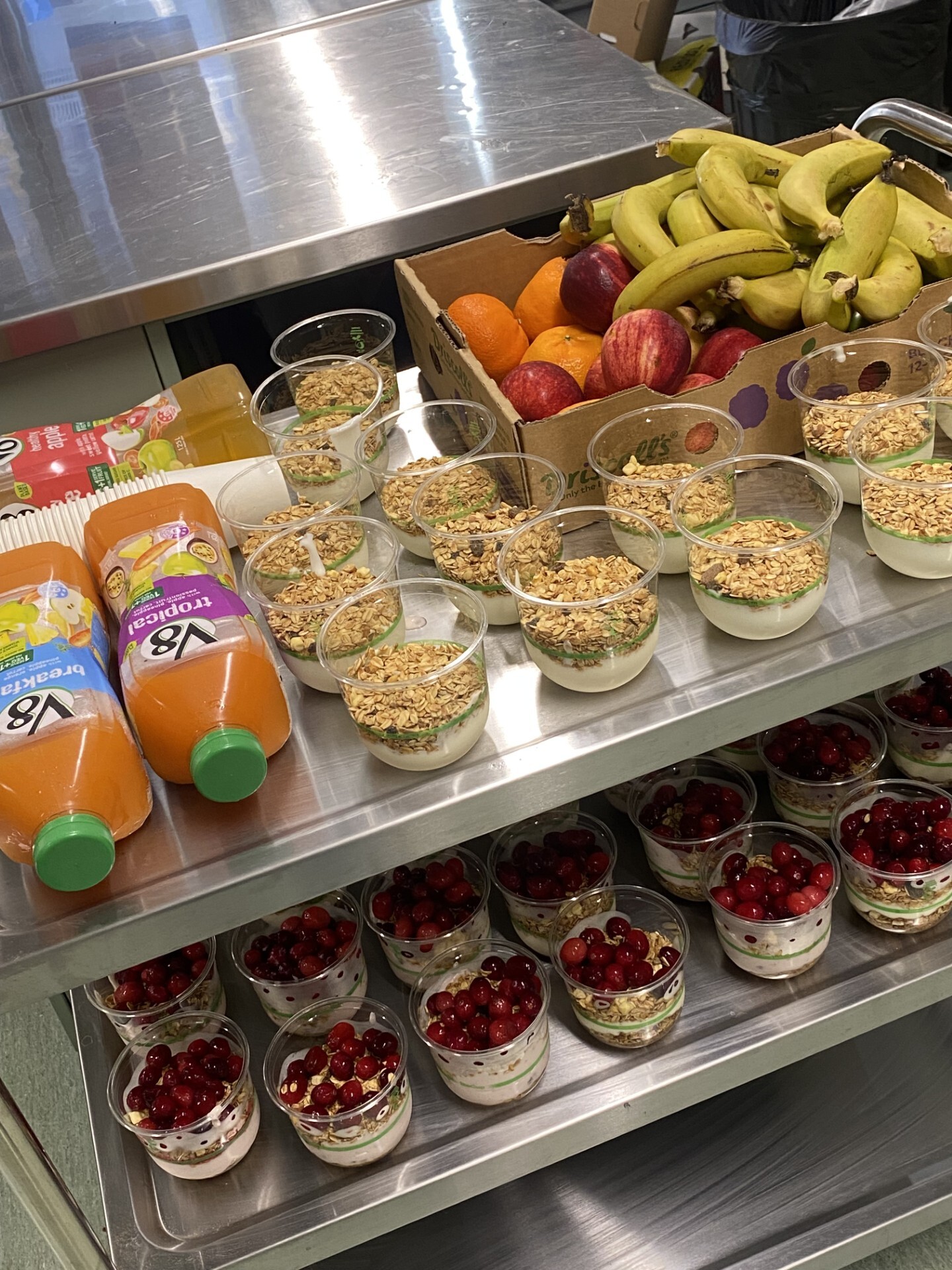 Students and staff at the Breakfast Club