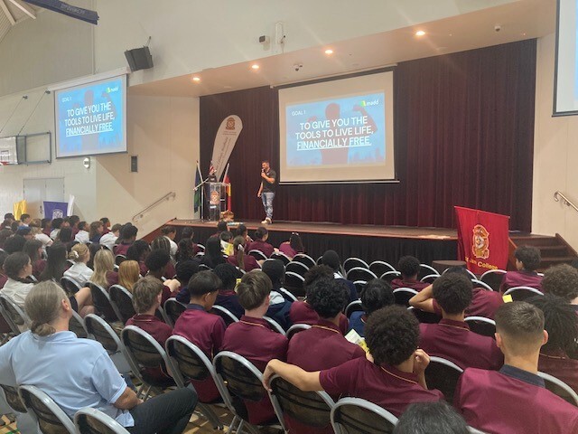 Year 10 students at a financial literacy presentation by Madd Loans