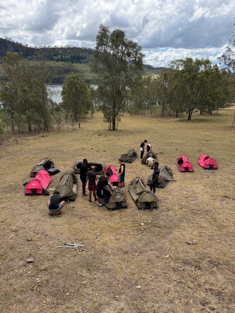 Year 11 Outdoor Rec students practicing kayaking self-rescues