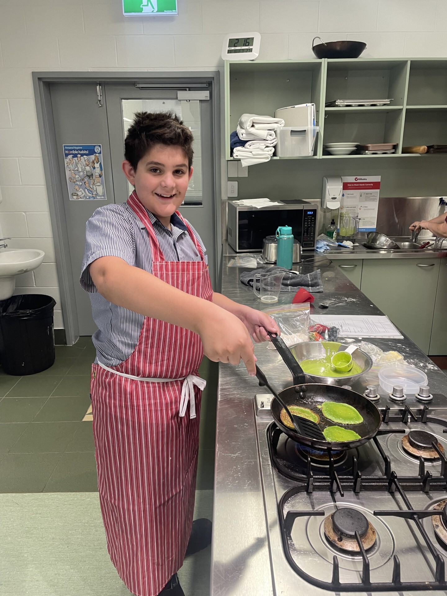 Year 7 students designing a healthy breakfast