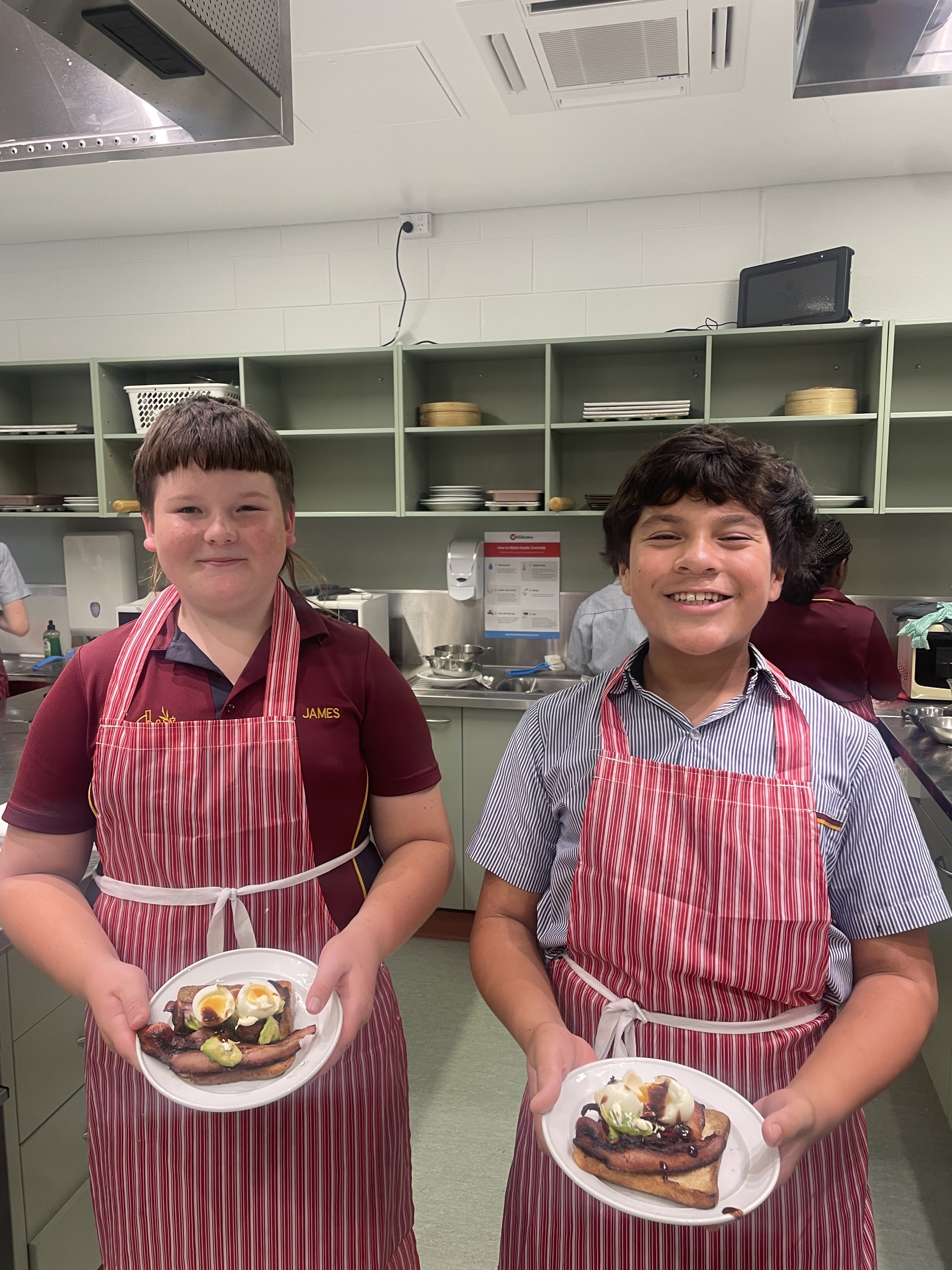 A healthy and creative breakfast plate