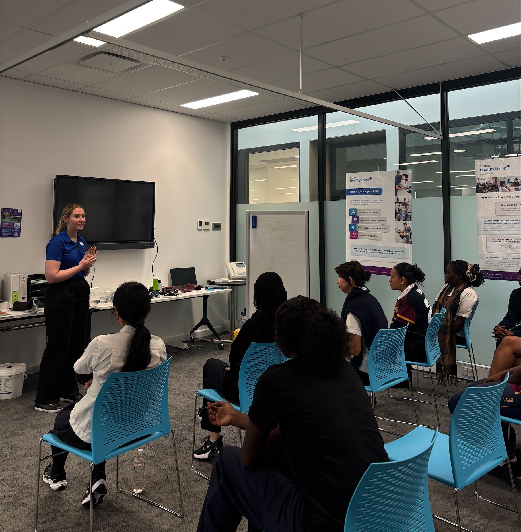 Students at the Logan Healthy Living Allied Health Open Day