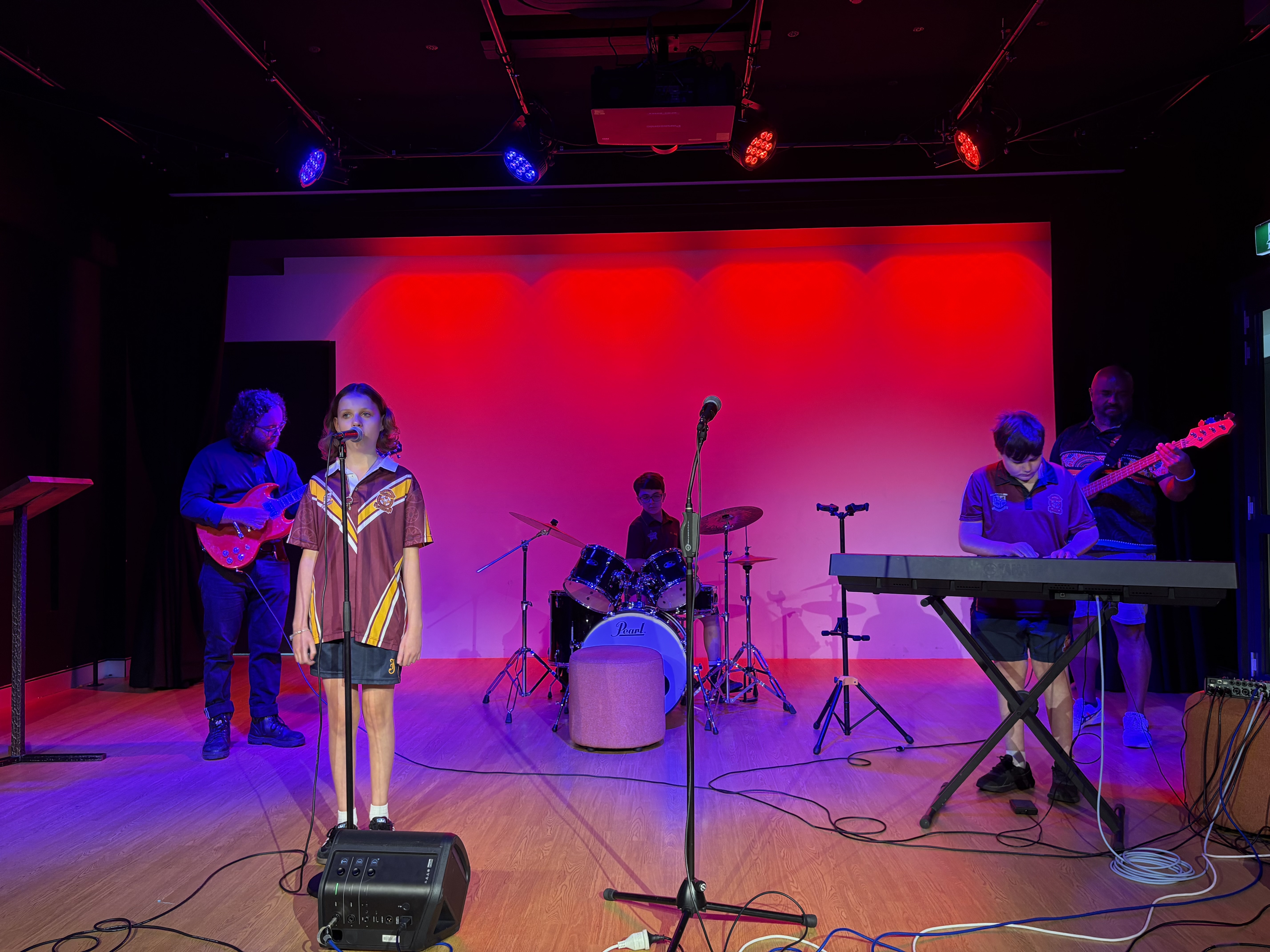 Ambrose Hall celebrating her achievement