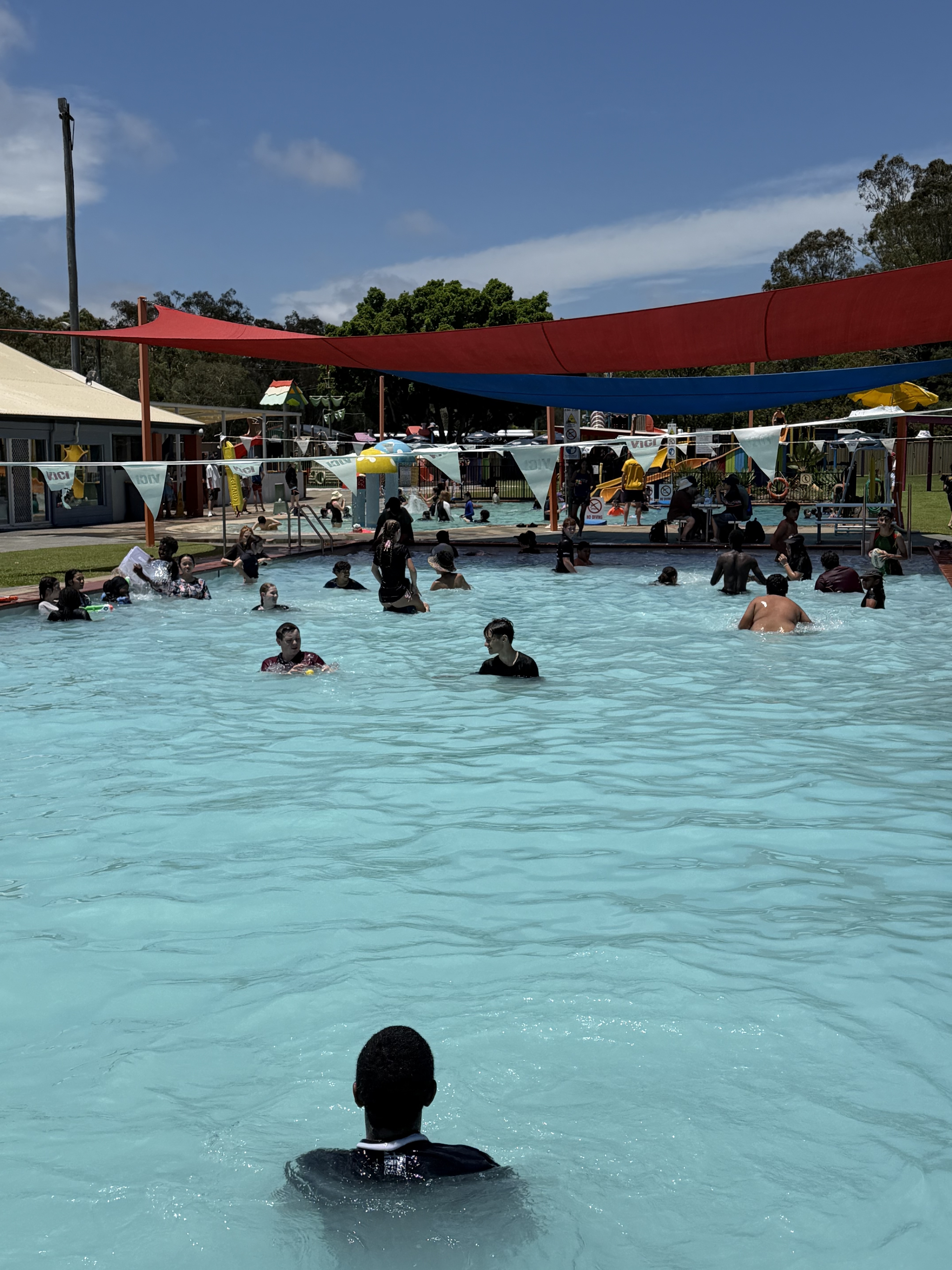 Students participating in school activities