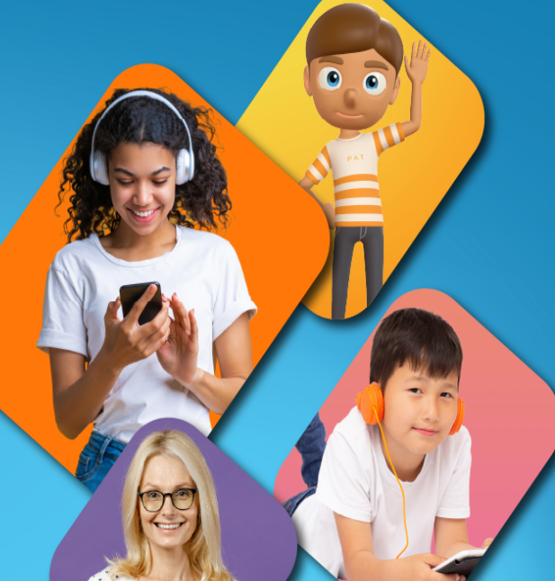 Students using the ePlatform digital library