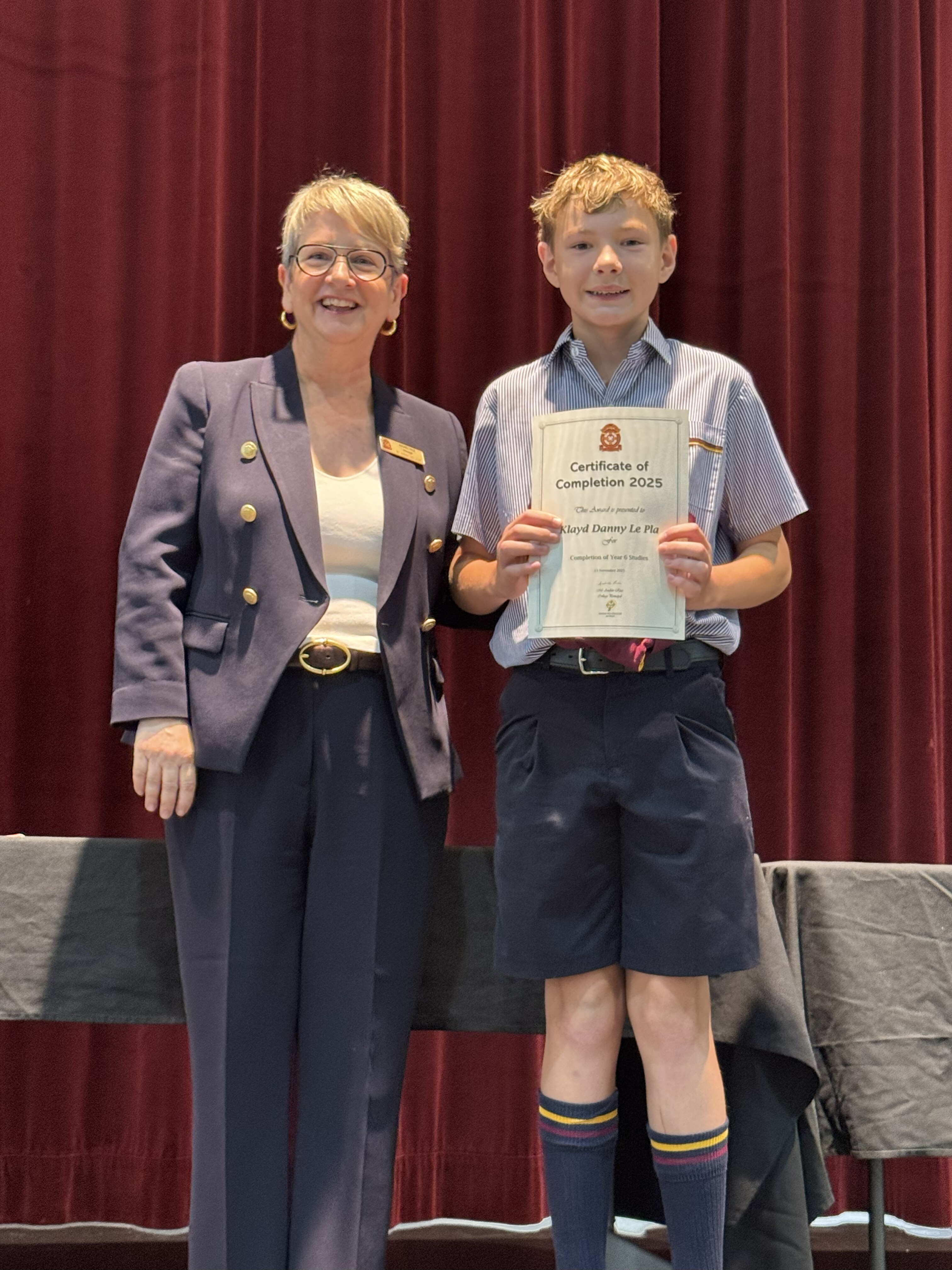 Year 6 students at their Rite of Passage