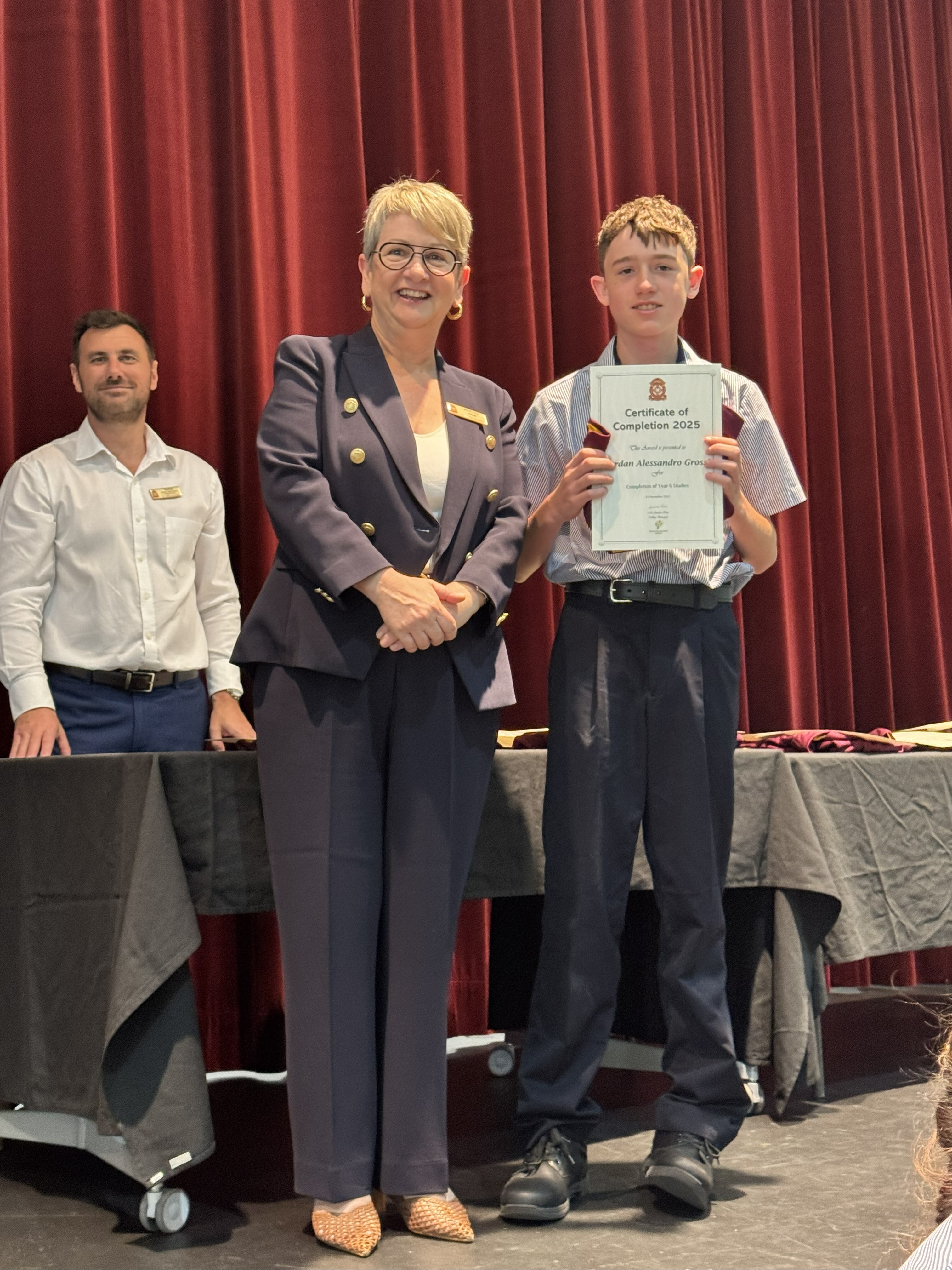 Staff serving food at the celebration