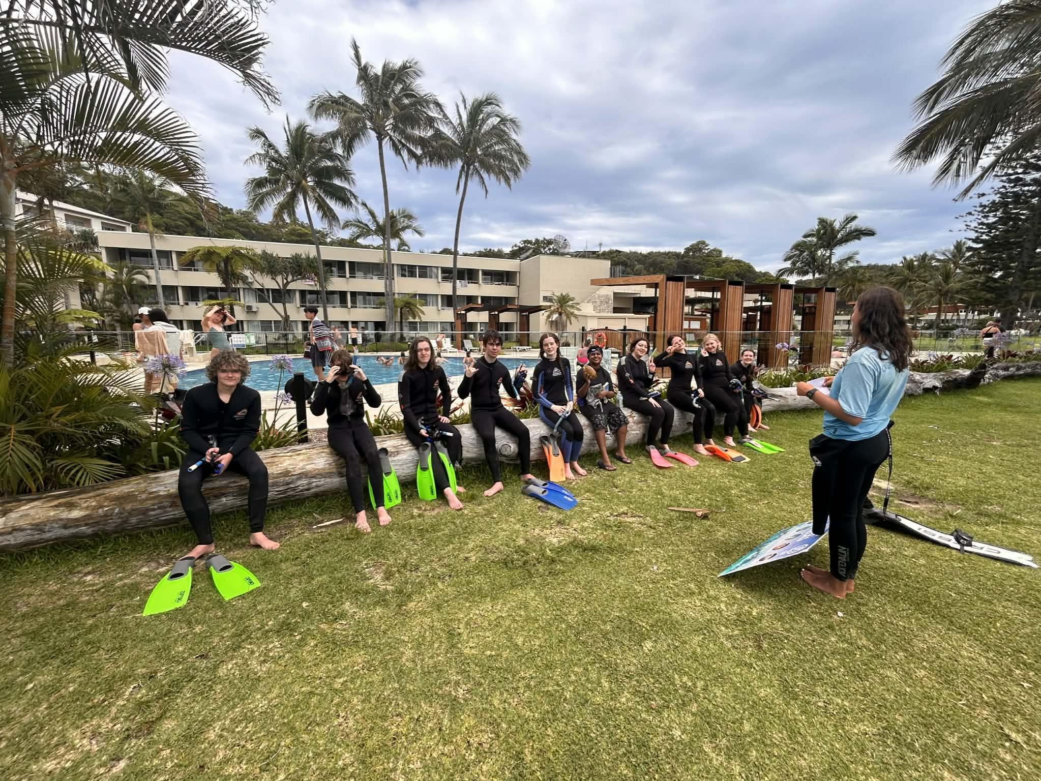 Pirlirrpa students at Tangalooma Island Resort