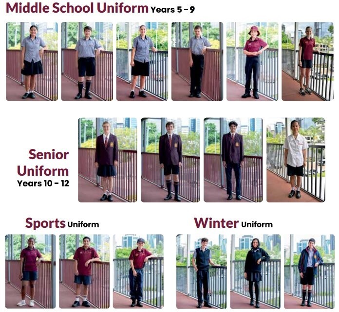 St James College Uniforms