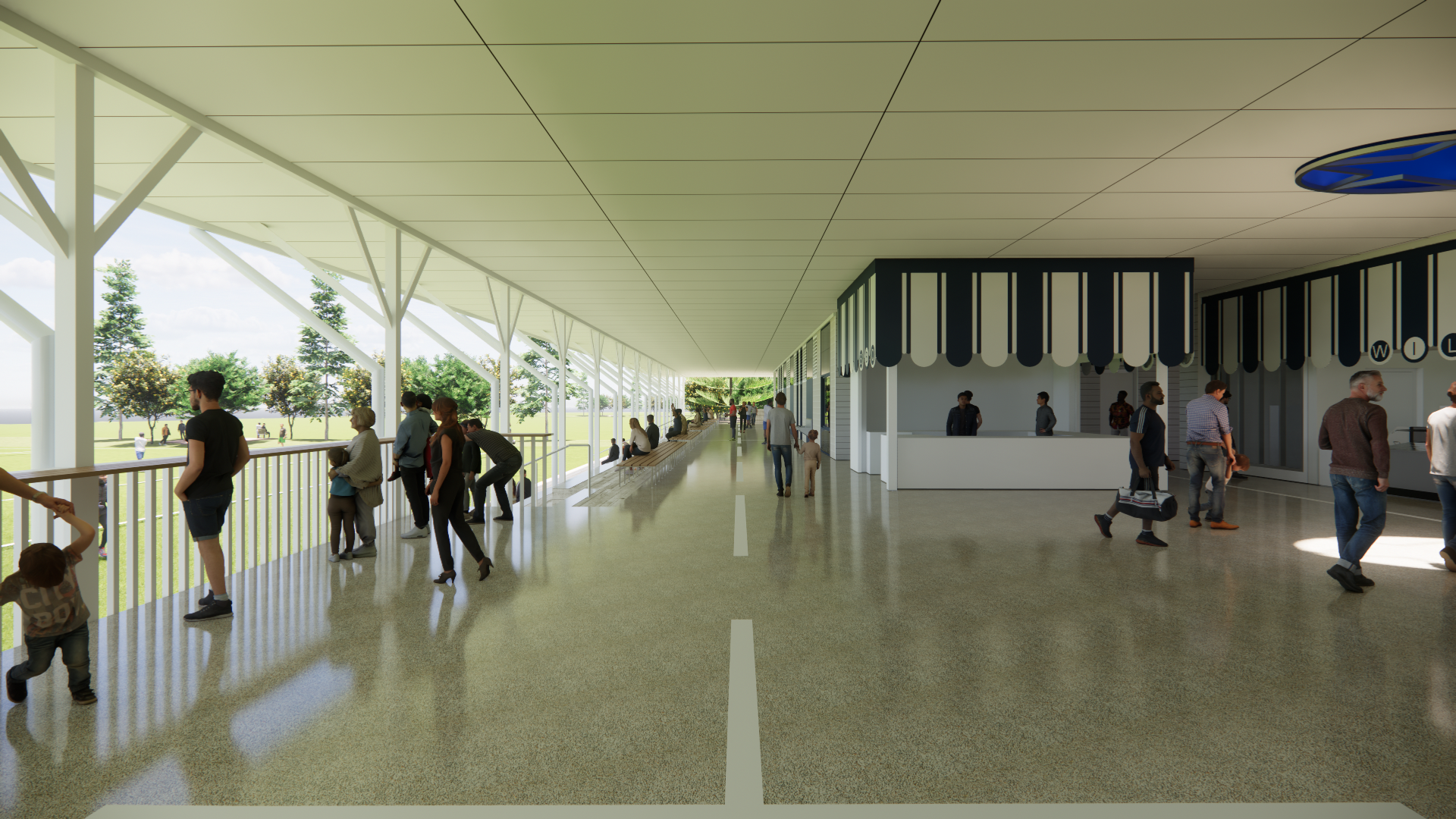 ENS Walkway Western View