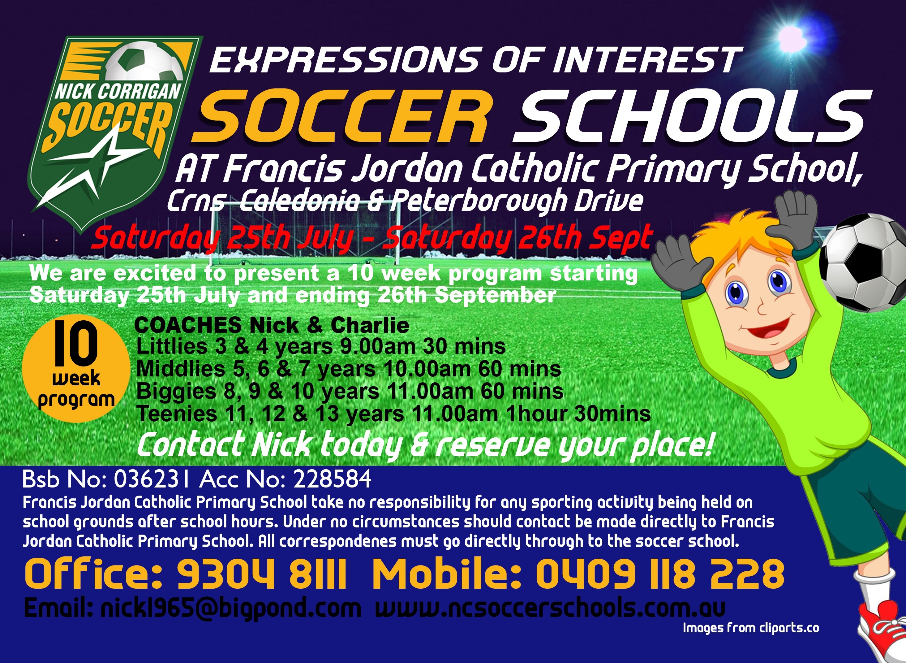 Nick Corrigan Soccer School