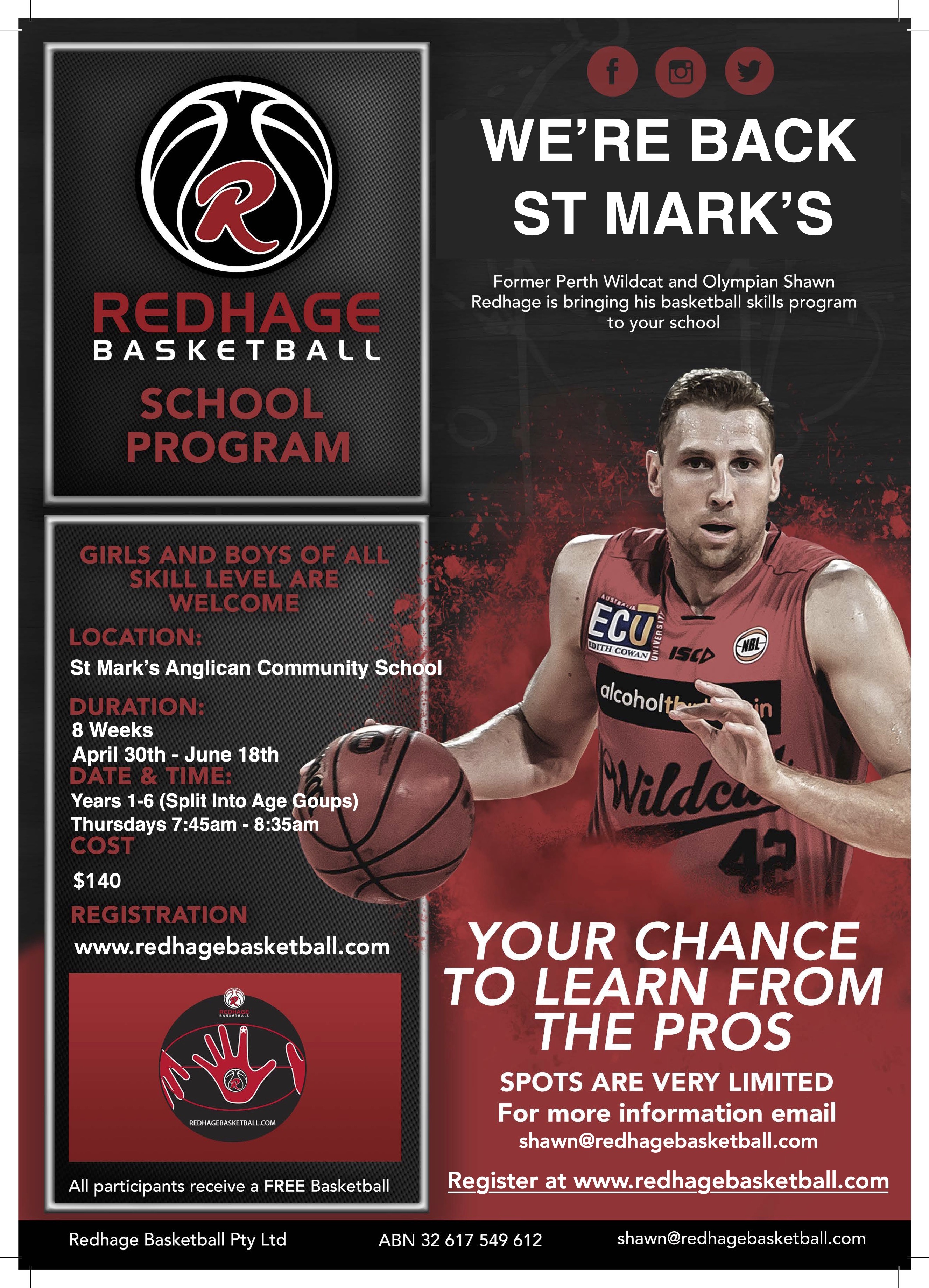 Redhage Basketball - Term 2 2026