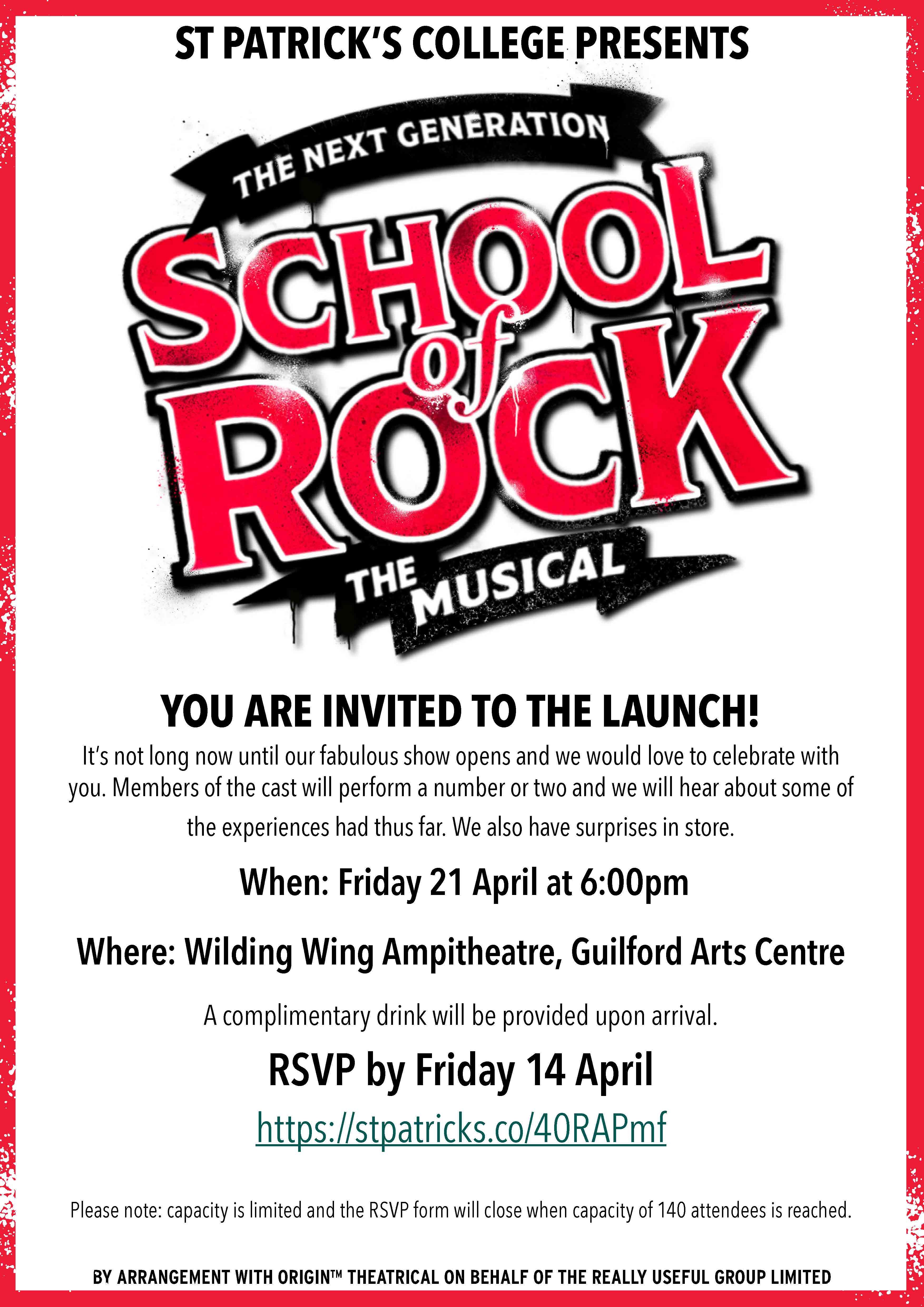 Launch Poster – School of Rock Launch Poster – School of Rock