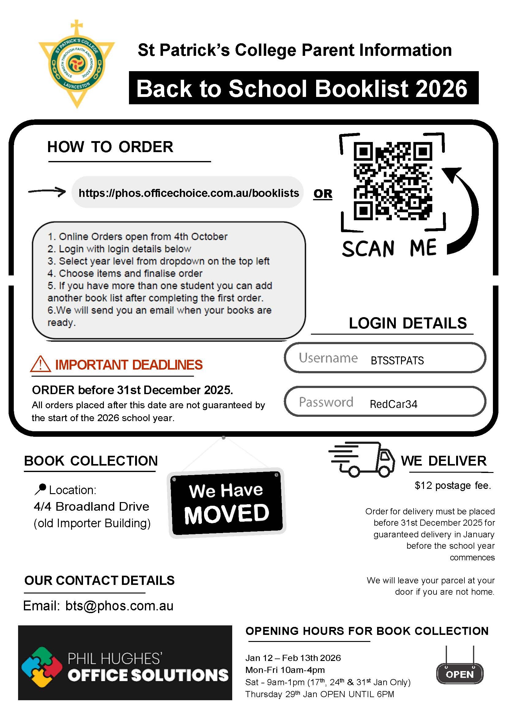 BTS Brochure 2026 – Parent Information