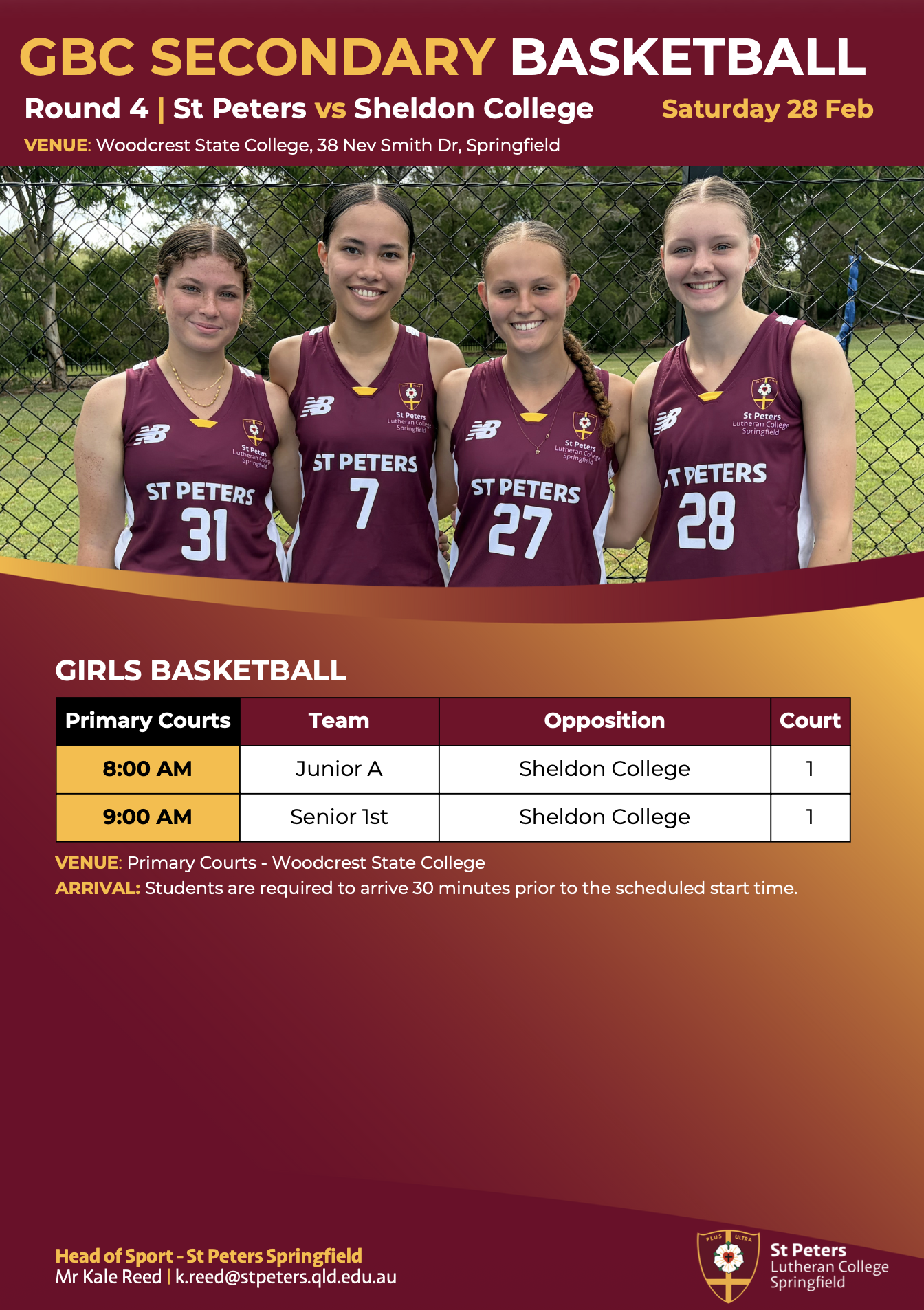 GBC Secondary Basketball