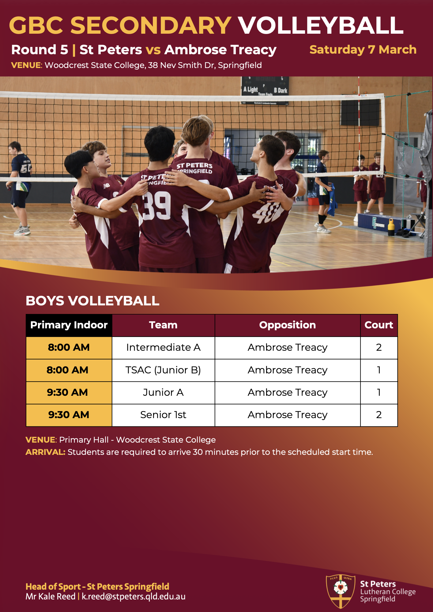 GBC Secondary Volleyball