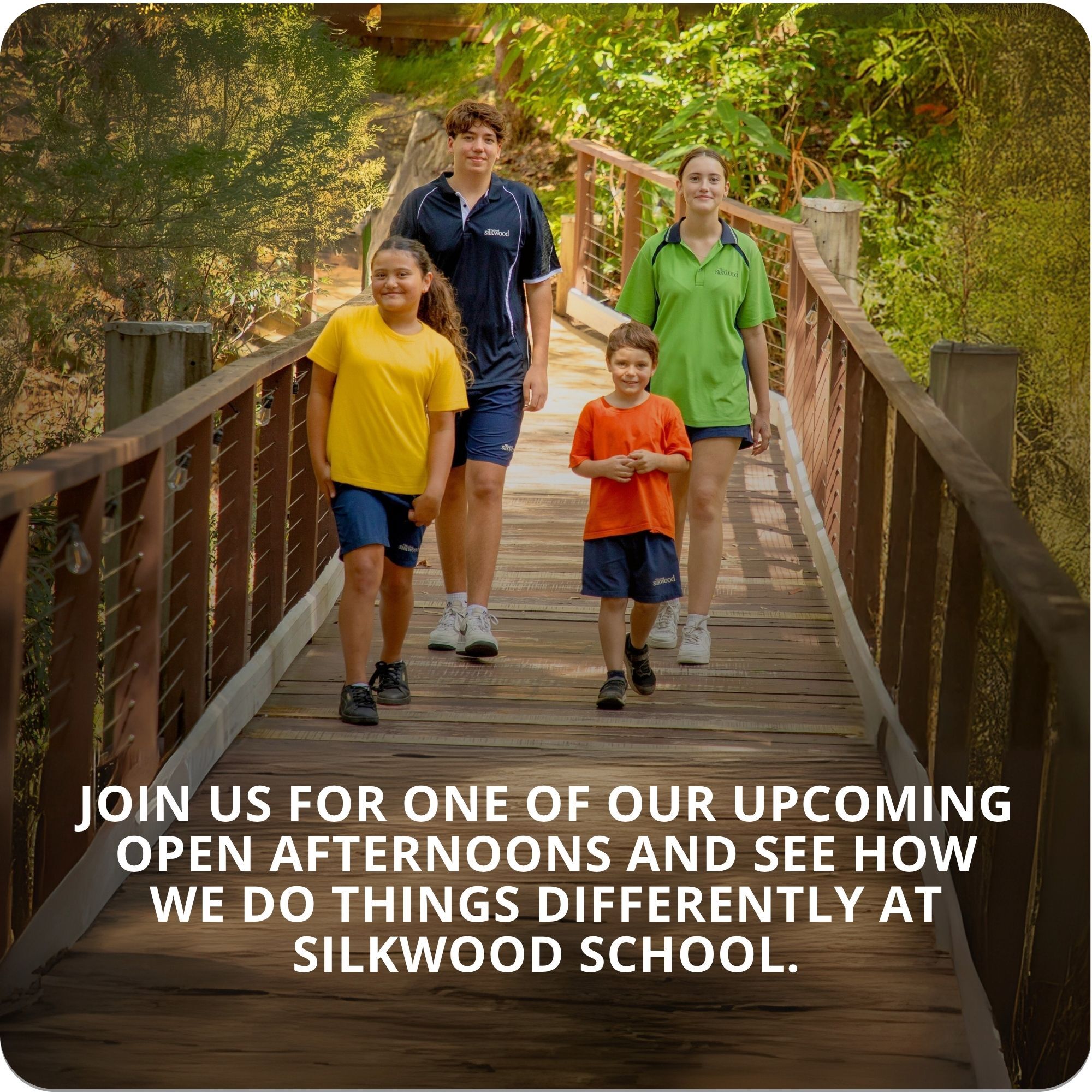 Join us for one of our upcoming Open Afternoons and see how we do things differently