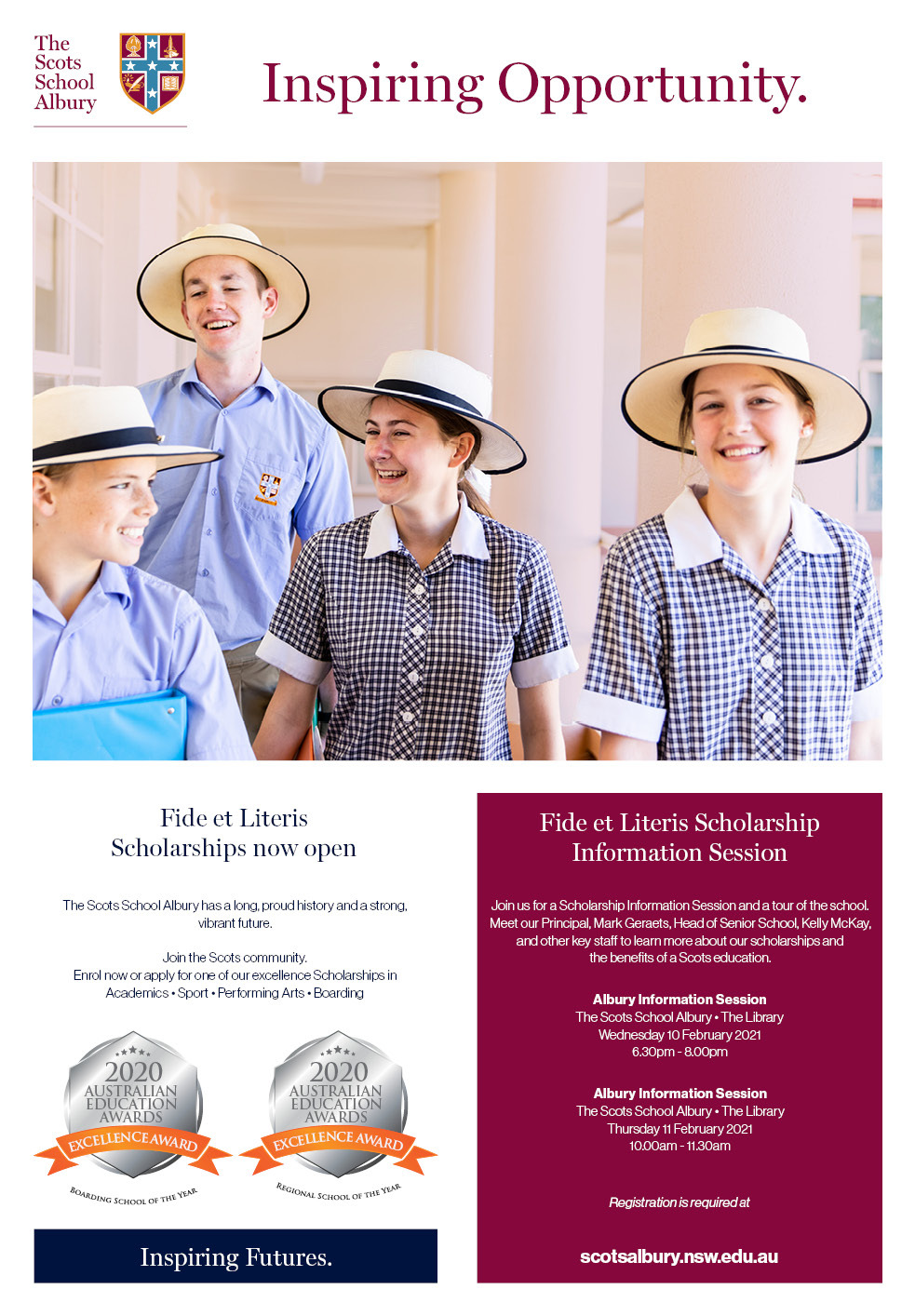 Scholarship Information Session - Albury Scholarship Information Session - Albury